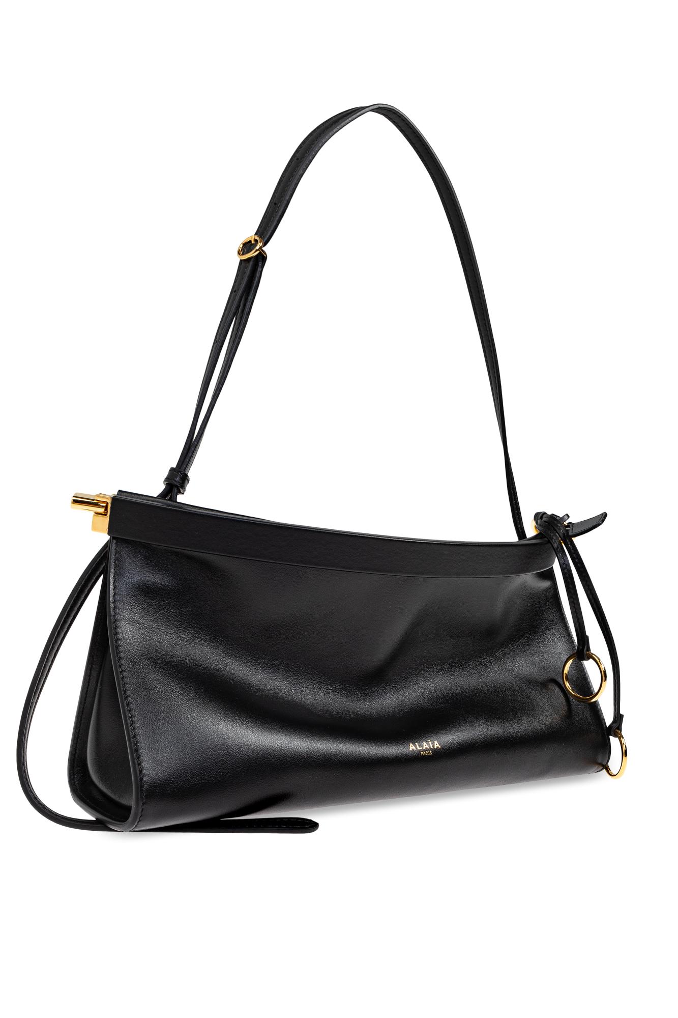 ショルダーバッグ・ポシェット ALAIA LE CLICK EAST WEST MEDIUM BAG BLACK IN NUBUCK ALAÏA BLACK LE CLICK EAST WEST SMALL BAG IN NUBUCK |ALAÏA US