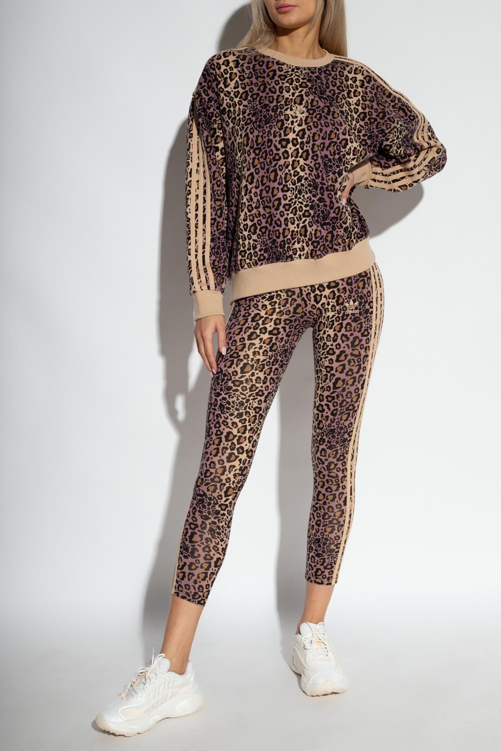 adidas Originals Leggings With Animal Pattern in Natural | Lyst