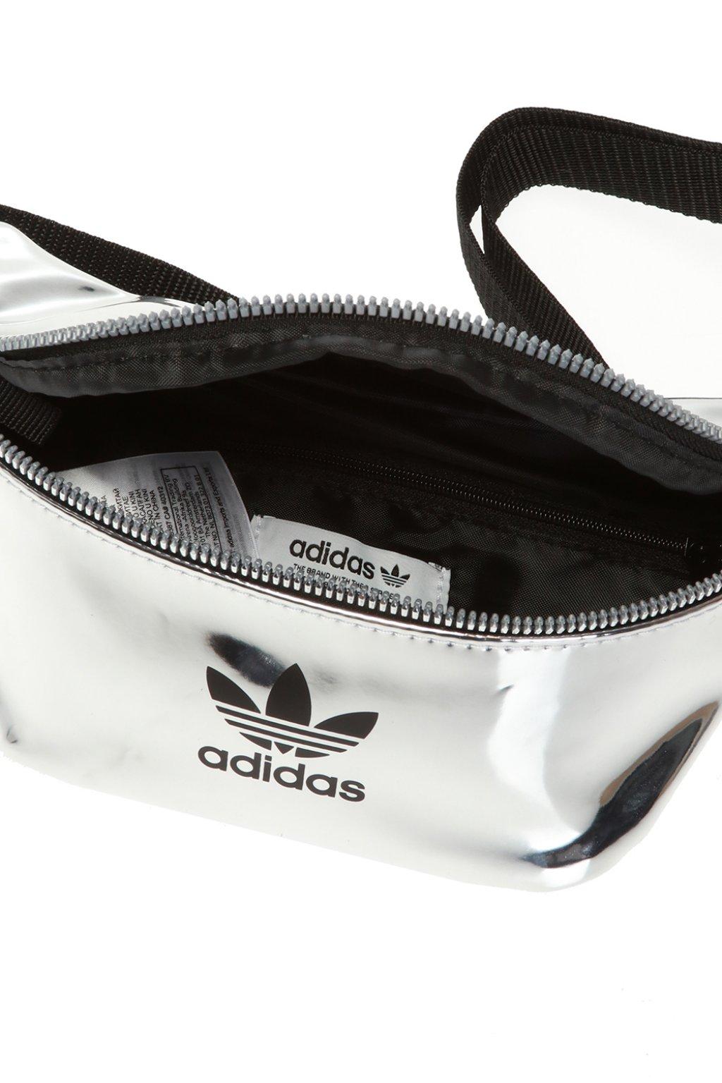 adidas Originals Synthetic Branded Belt Bag in Silver (Metallic) Lyst