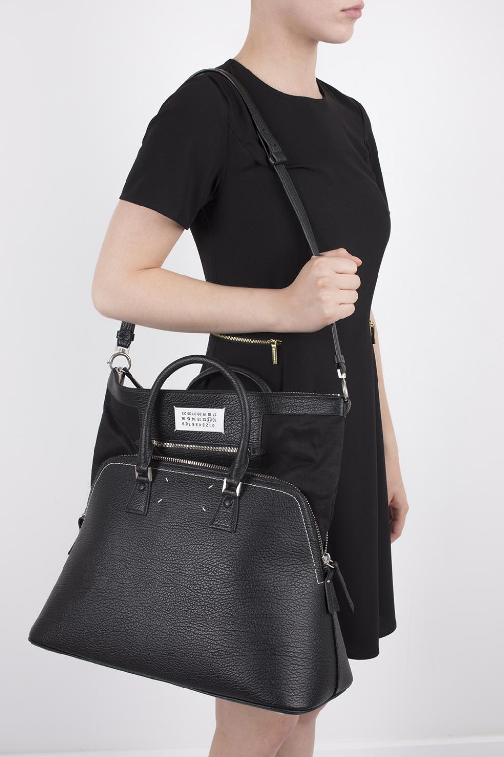 Maison Margiela '5ac' Leather Shoulder Bag in Black | Lyst