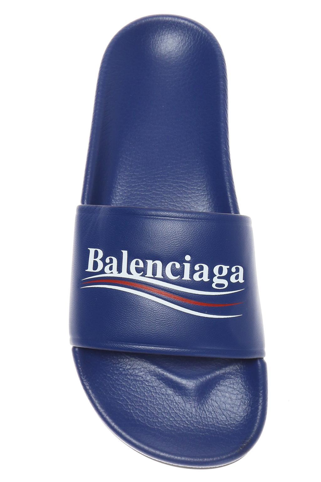 balenciaga sandals logo