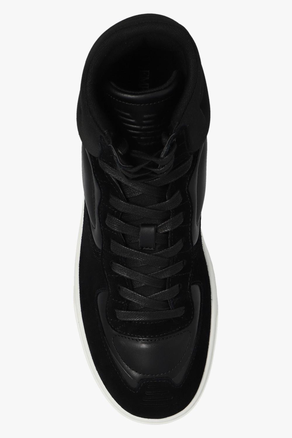 Emporio Armani High-top Sneakers in Black for Men | Lyst