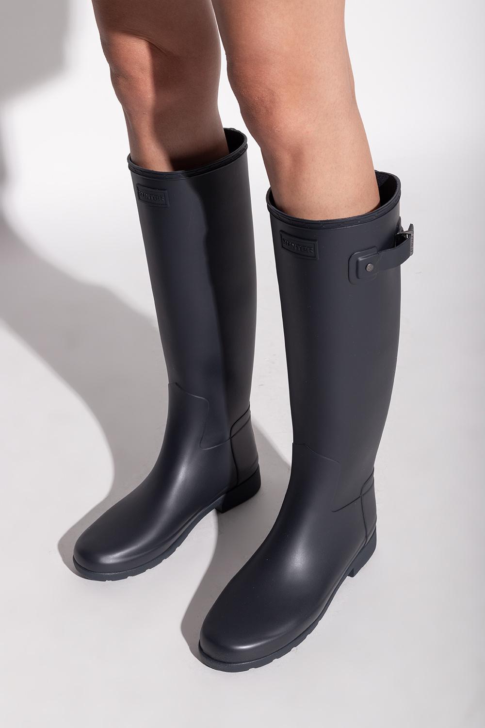 HUNTER 'original Refined Tall' Rain Boots in Blue | Lyst