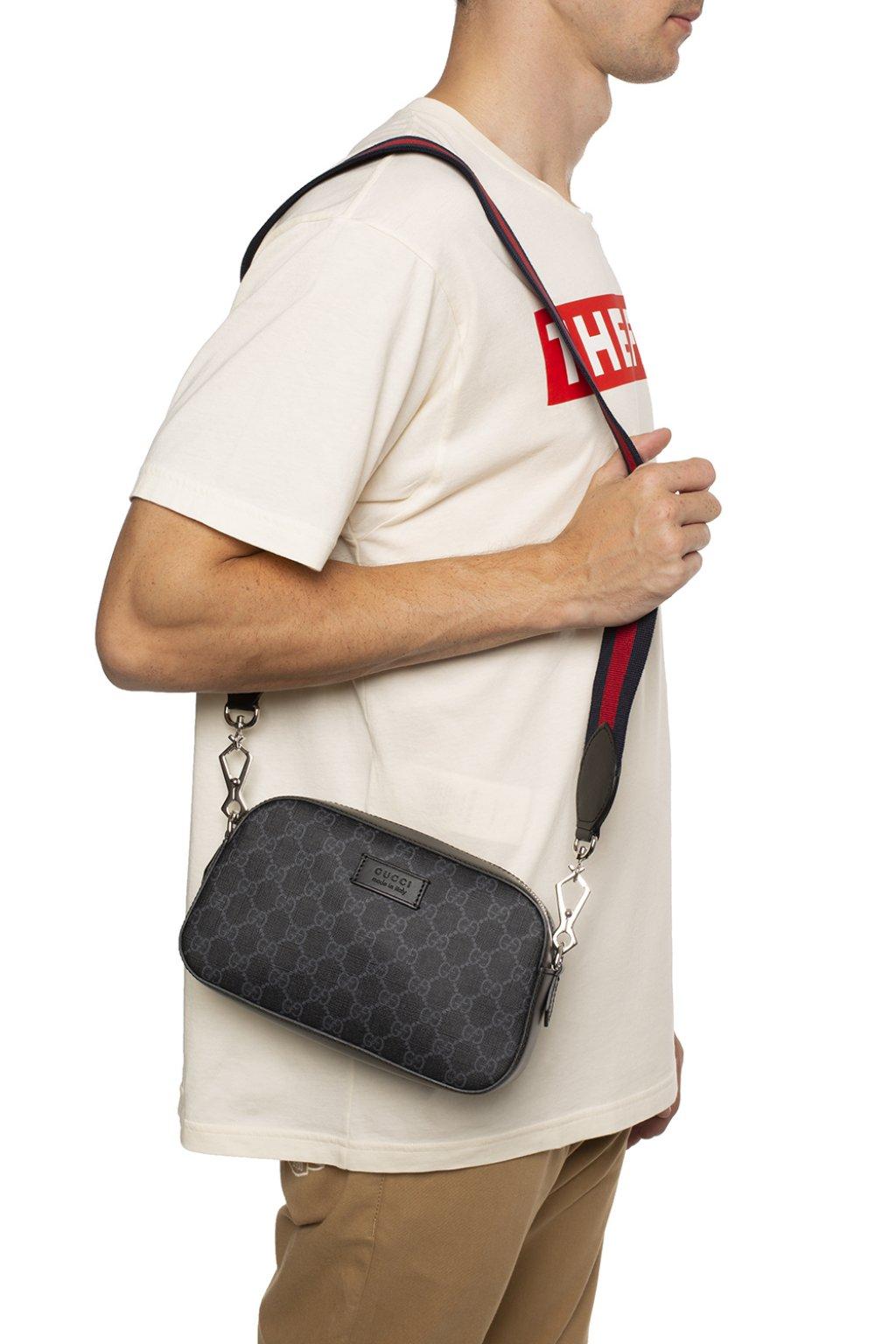 Gucci Gg-supreme Canvas Cross-body Bag in Black for Men - Save 15% - Lyst
