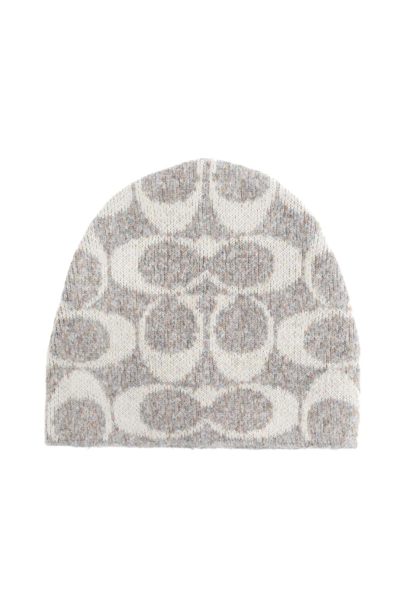 COACH モノグラムキャップ グレー COACH シグネチャー レザー ベース