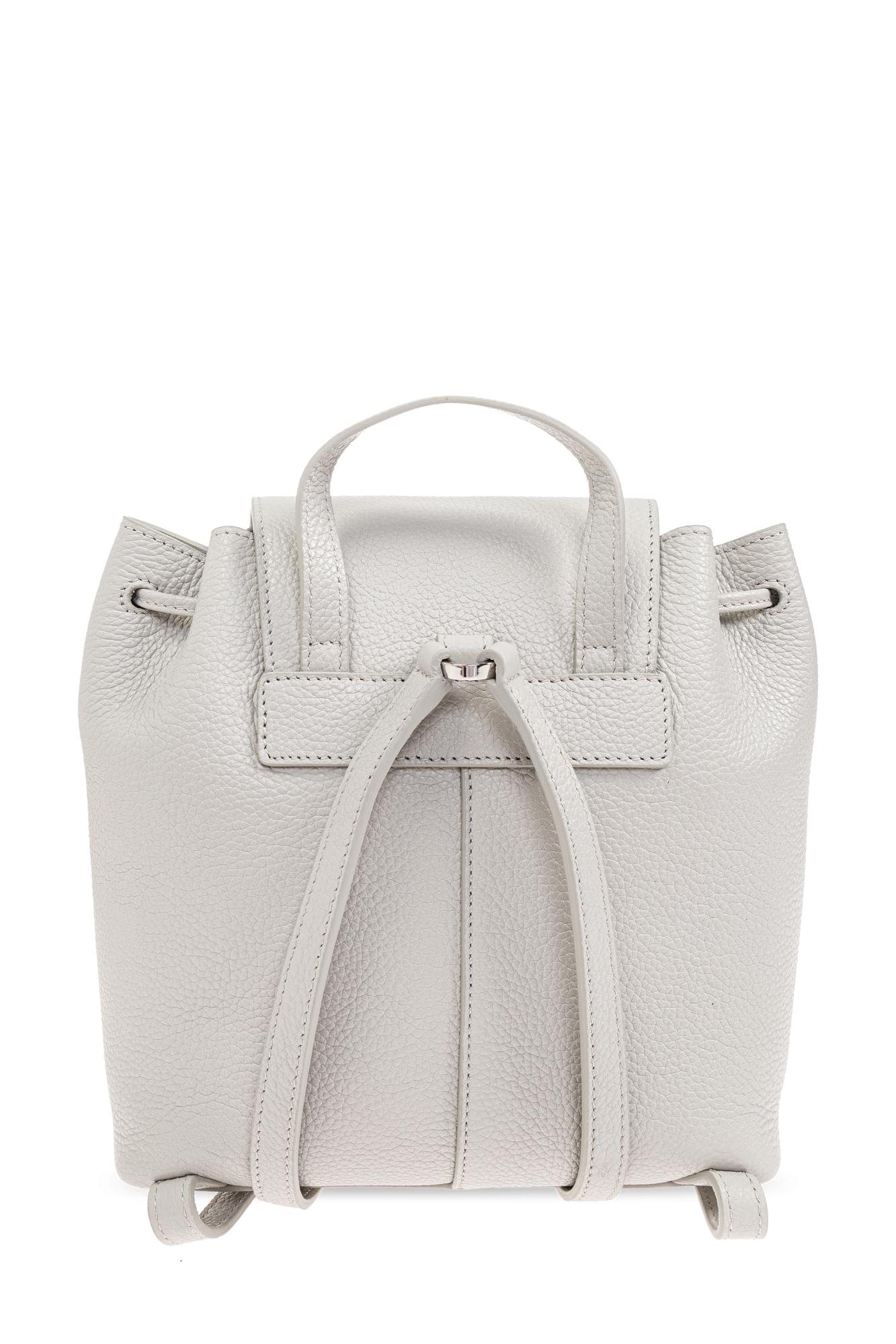 Ferragamo Leather Backpack in White | Lyst UK display picture 3