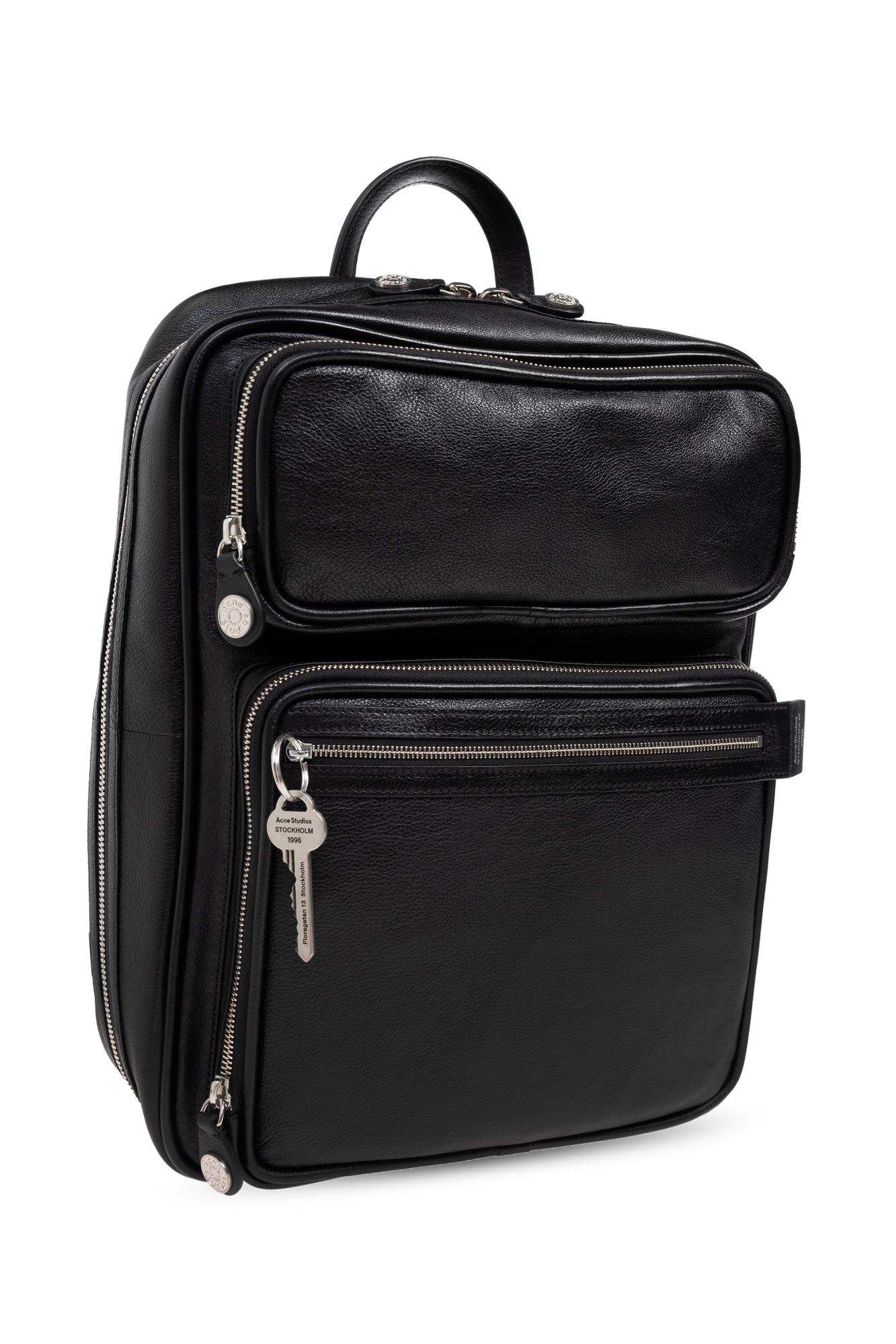 Acne Studios Leather Backpack 'Camero Gym' in Black | Lyst Acne Studios Leather Backpack 'Camero Gym' in Black | Lyst