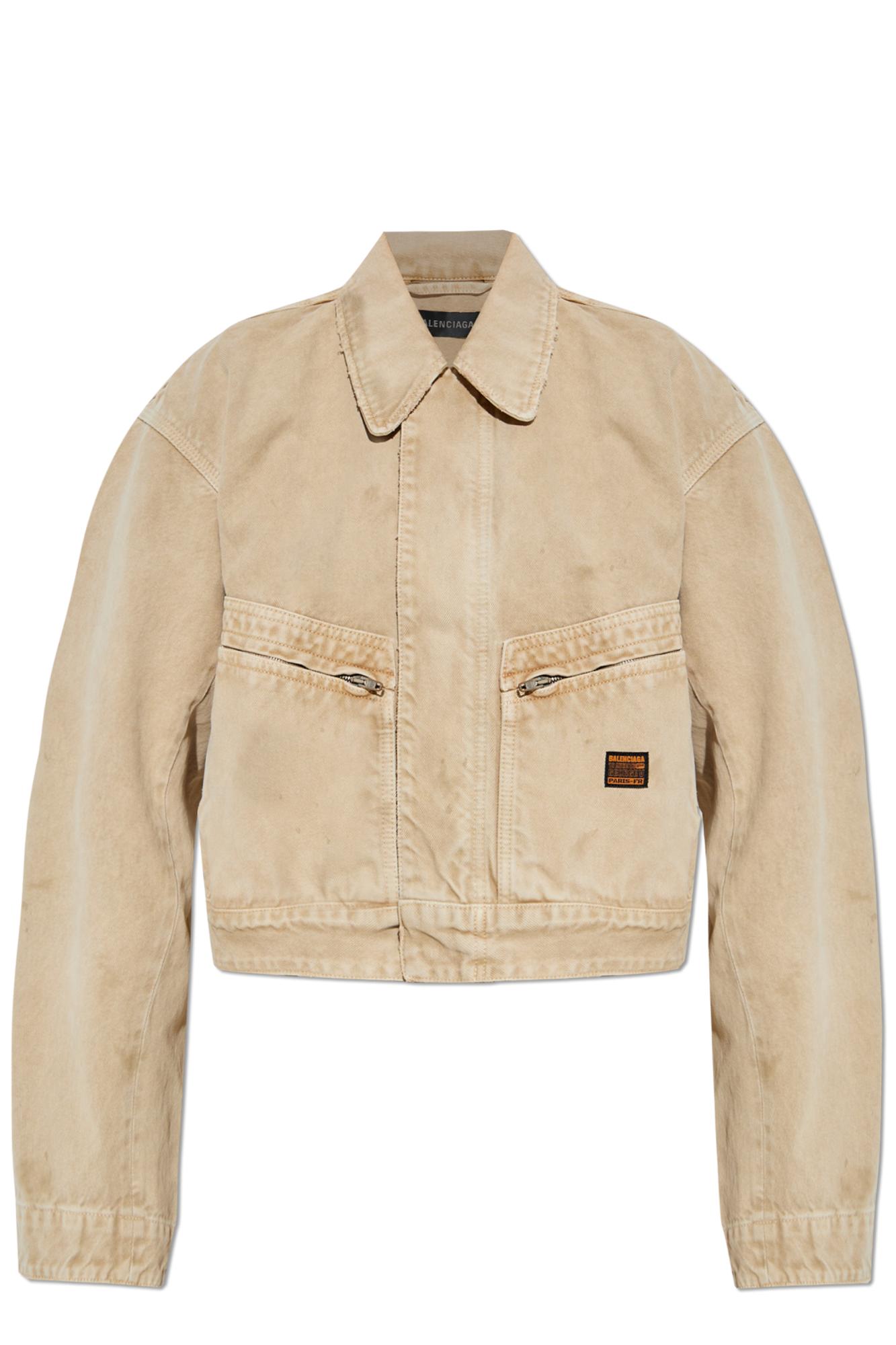 ジャケット Balenciaga Beige Denim Jacket Balenciaga Jean and denim jackets for Women | Online Sale up