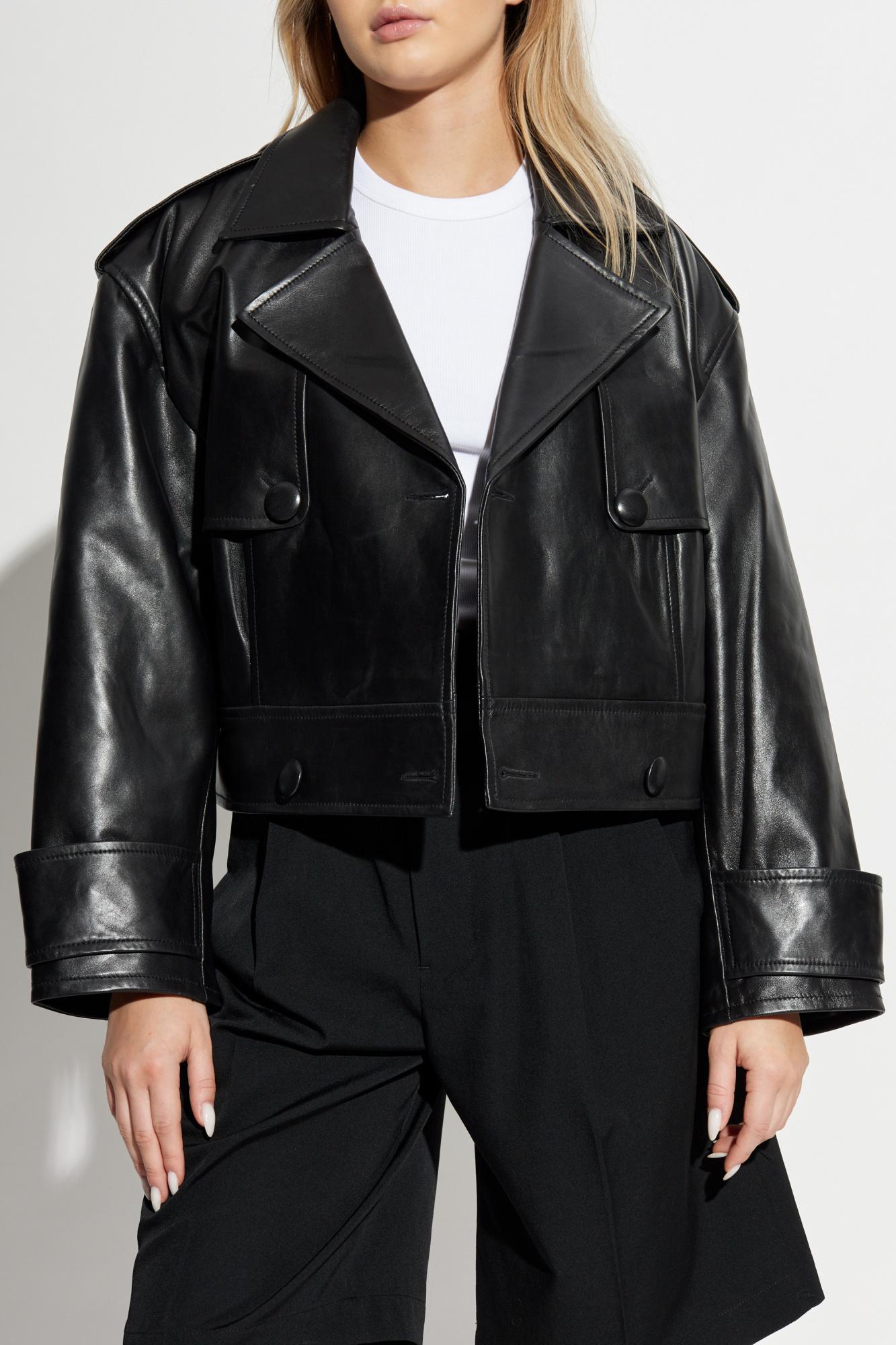 Stand Studio Leather Jacket Bloom in Black Lyst