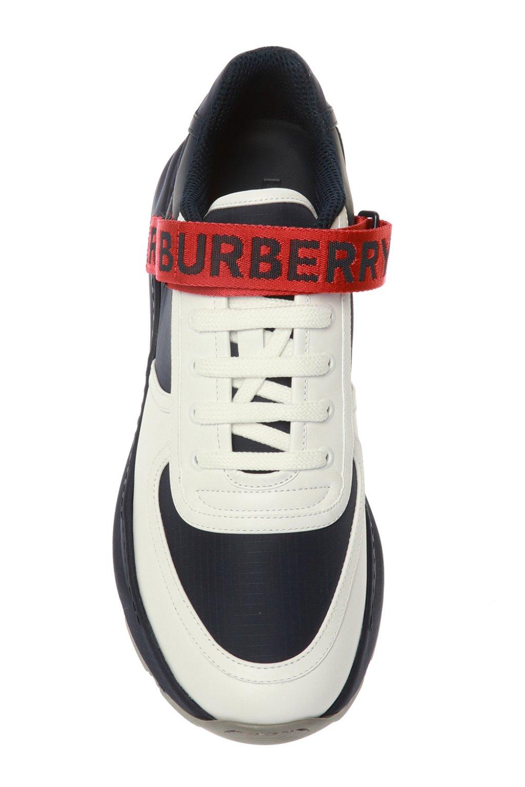 blue burberry trainers