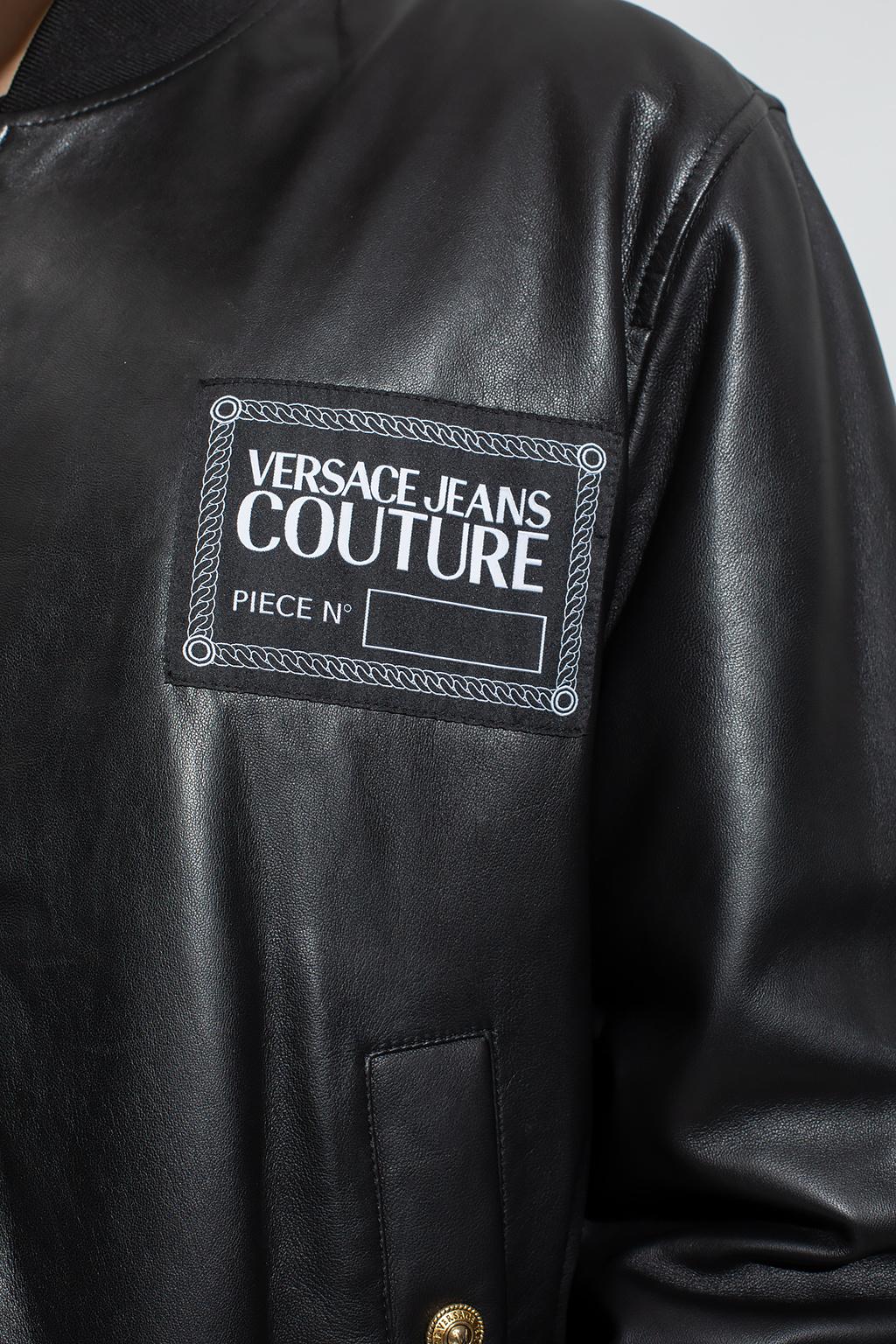 Versace Jeans Couture Bomber Jacket in Black for Men | Lyst