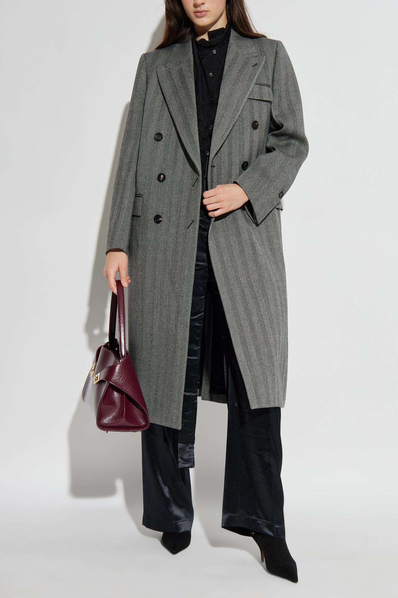 Grey Herringbone Coat