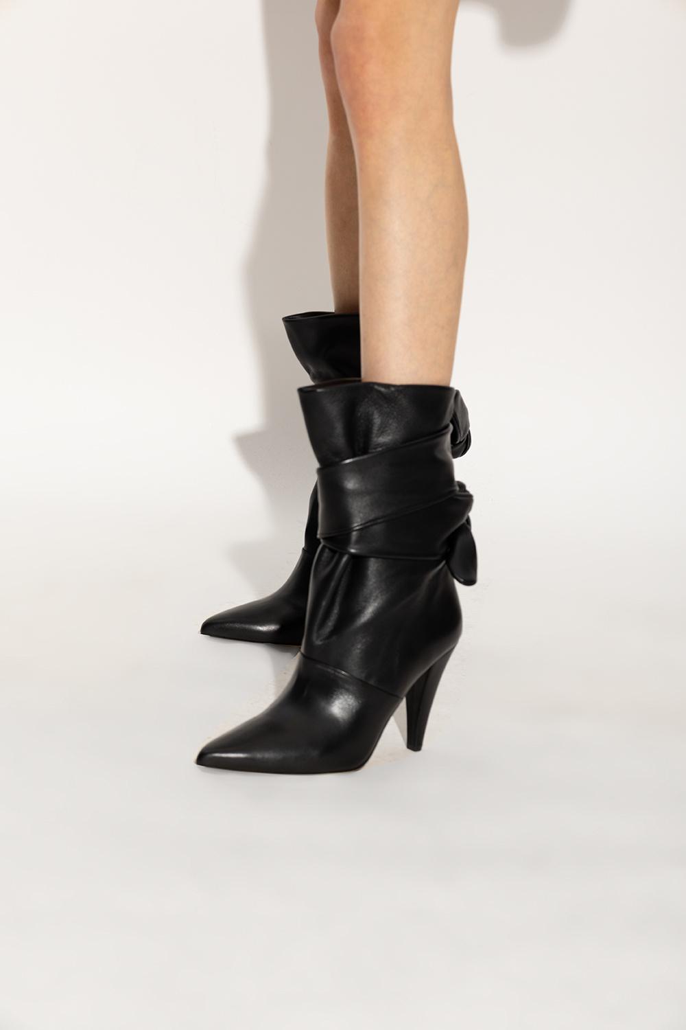 IRO 'nori' Heeled Ankle Boots in Black Lyst