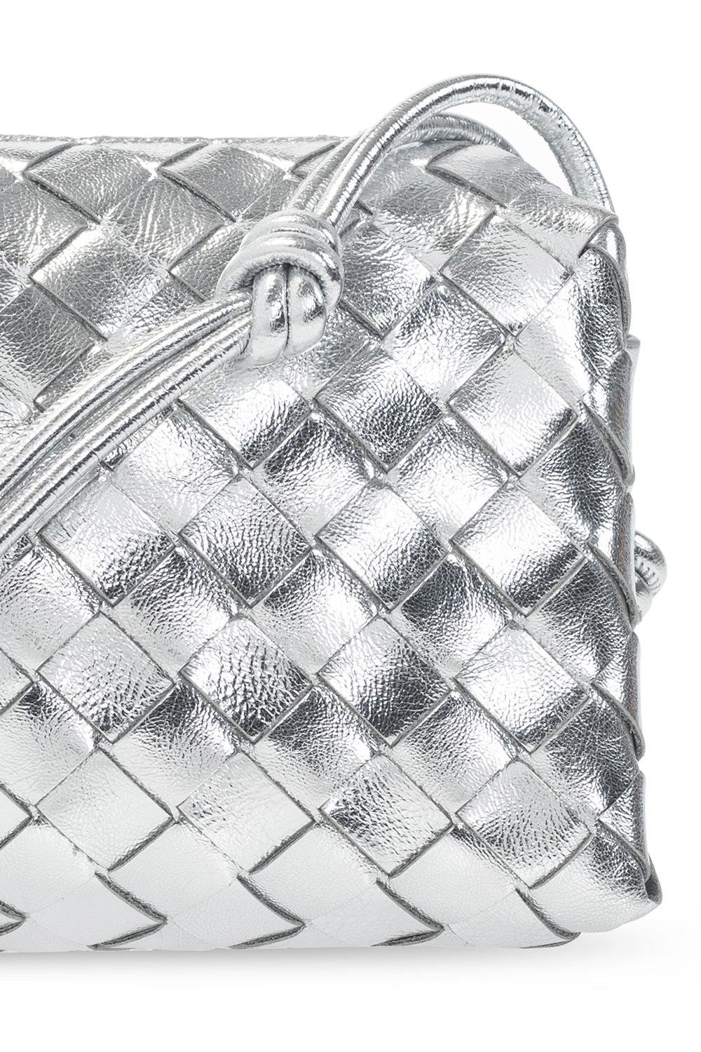 Bottega Veneta Mini Loop Silver Bag in Metallic