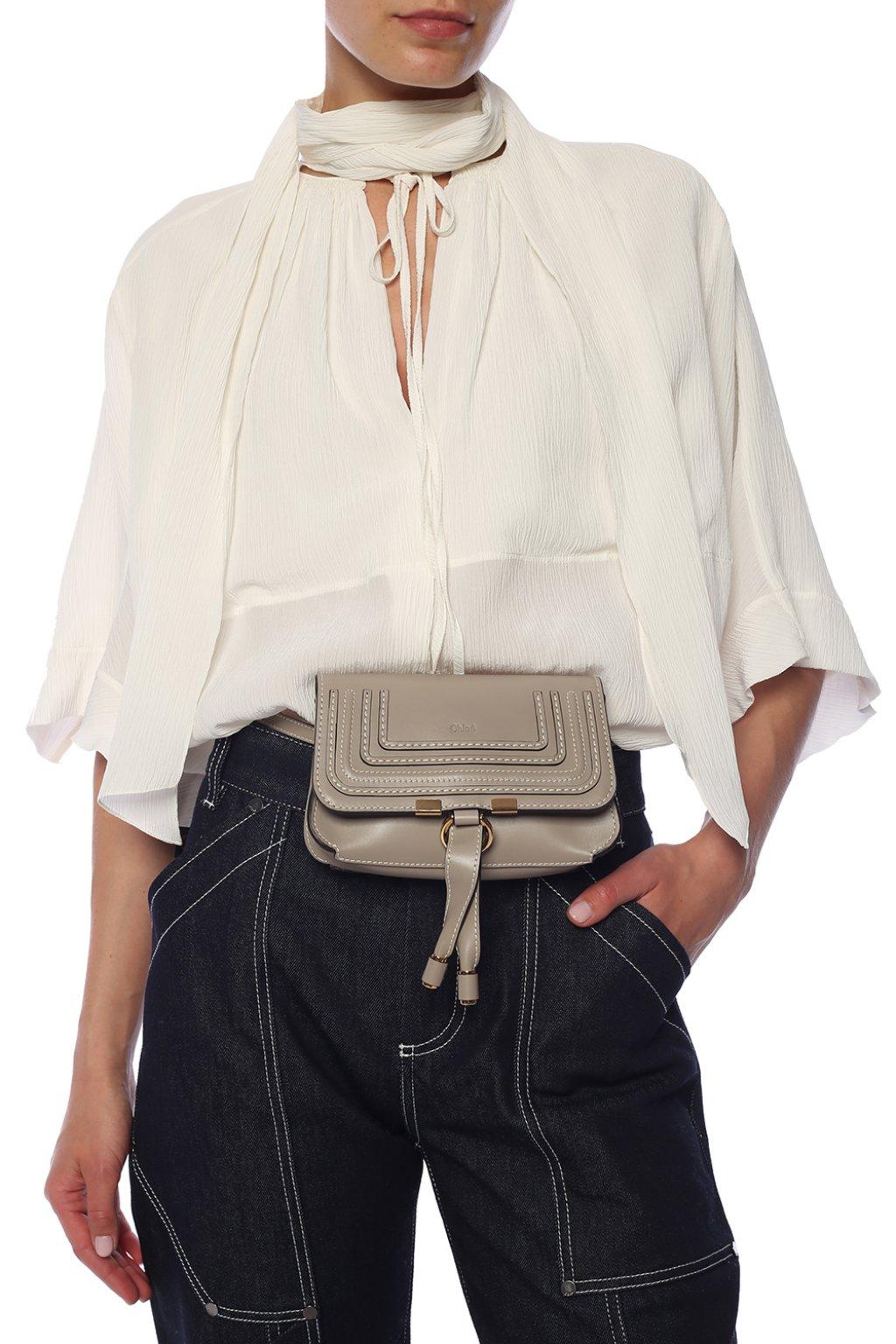 Chloé 'marcie' Belt Bag in Natural | Lyst