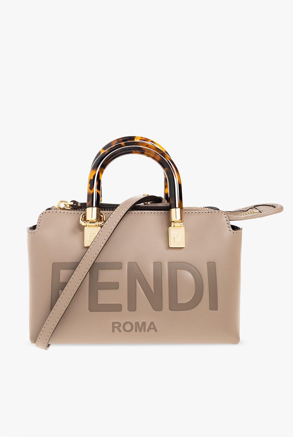 Fendi 'by The Way Boston Mini' Shoulder Bag in Natural