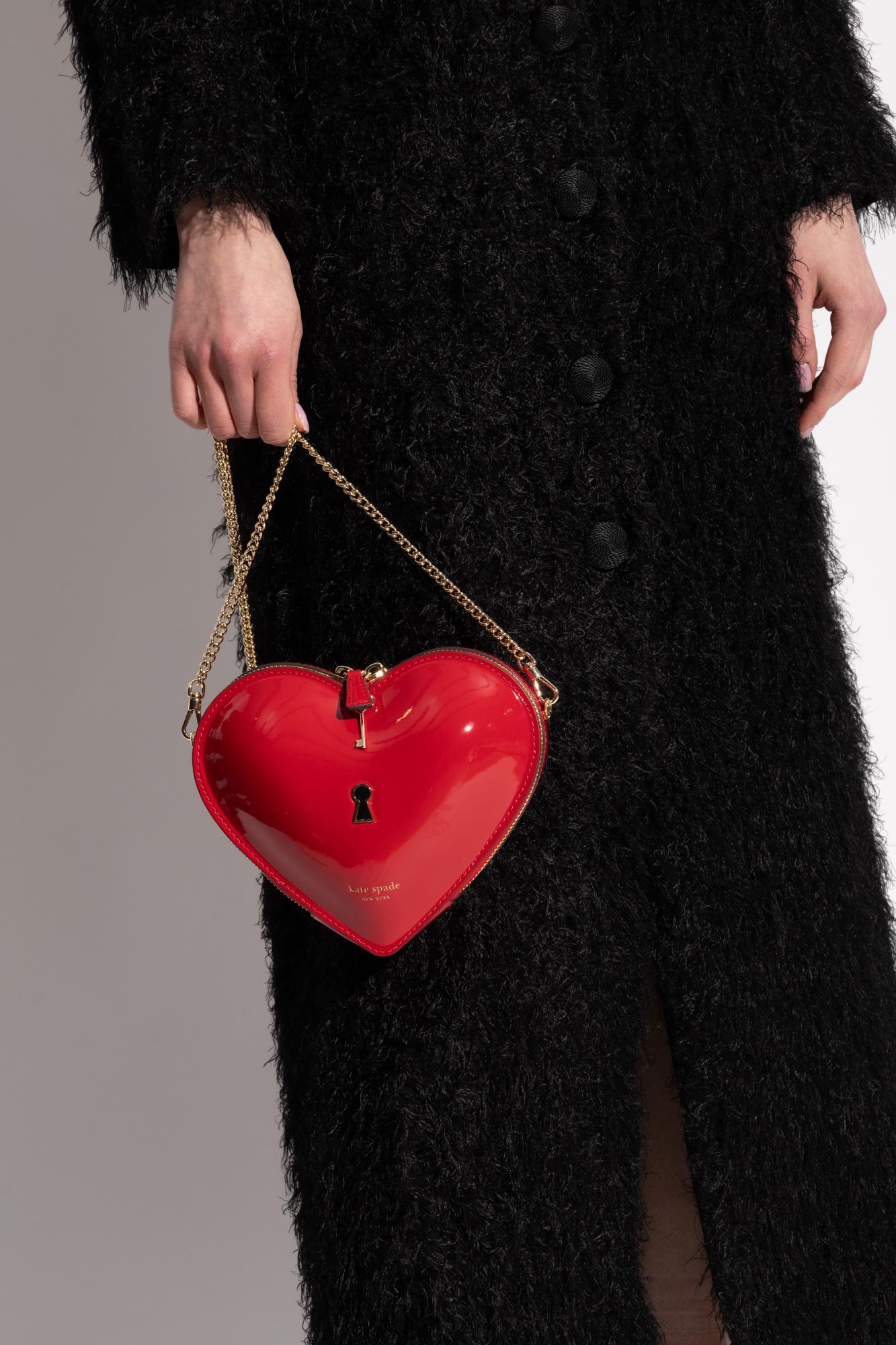 ショルダーバッグ・ポシェット Kate Spade Key To My Heart 3d Micro Crossbody KK593 kate spade new york Key to My Heart Patent 3D Mini Crossbody