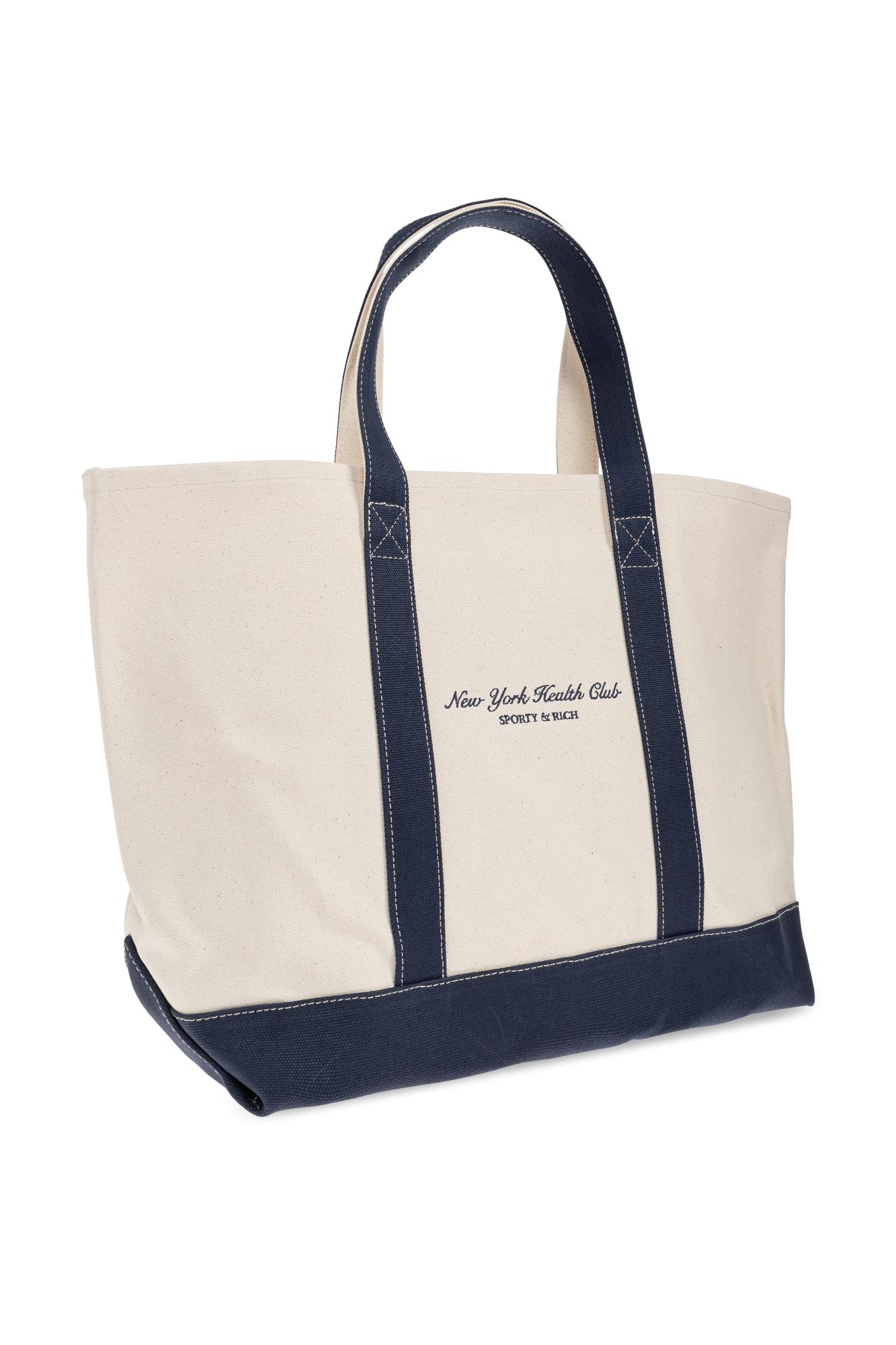 Sporty & Rich 94 ラケットクラブ ツートーン トートバッグ ☆Sporty & Rich☆94 ラケットクラブ ツートン トートバッグ
