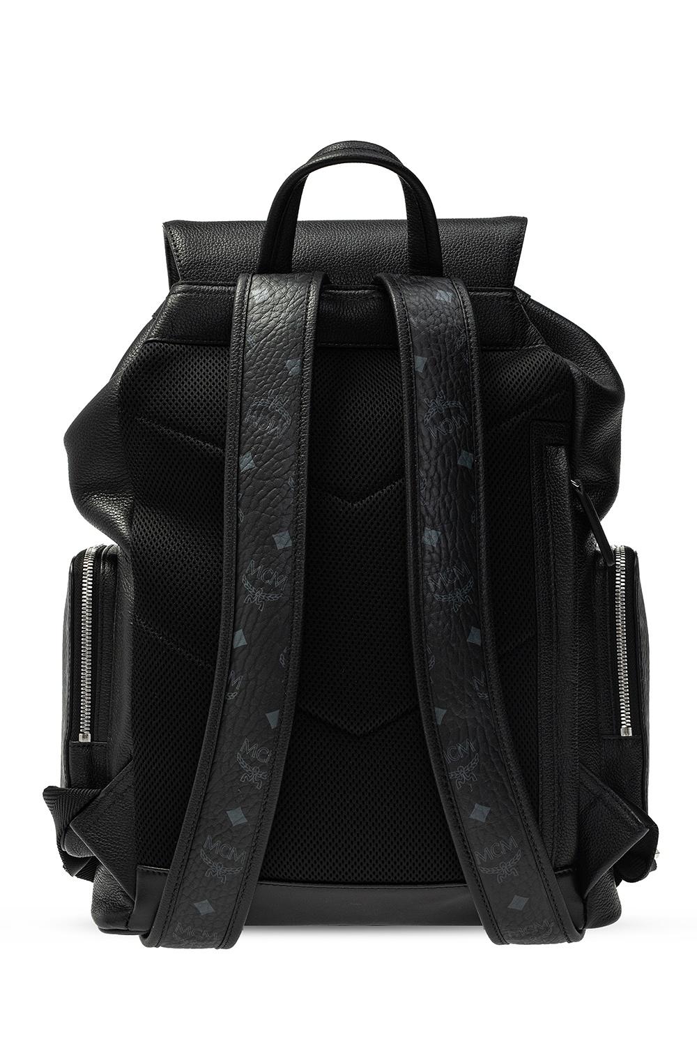 MCM Brandenburg Monogram Visetos Logo embossed Leather