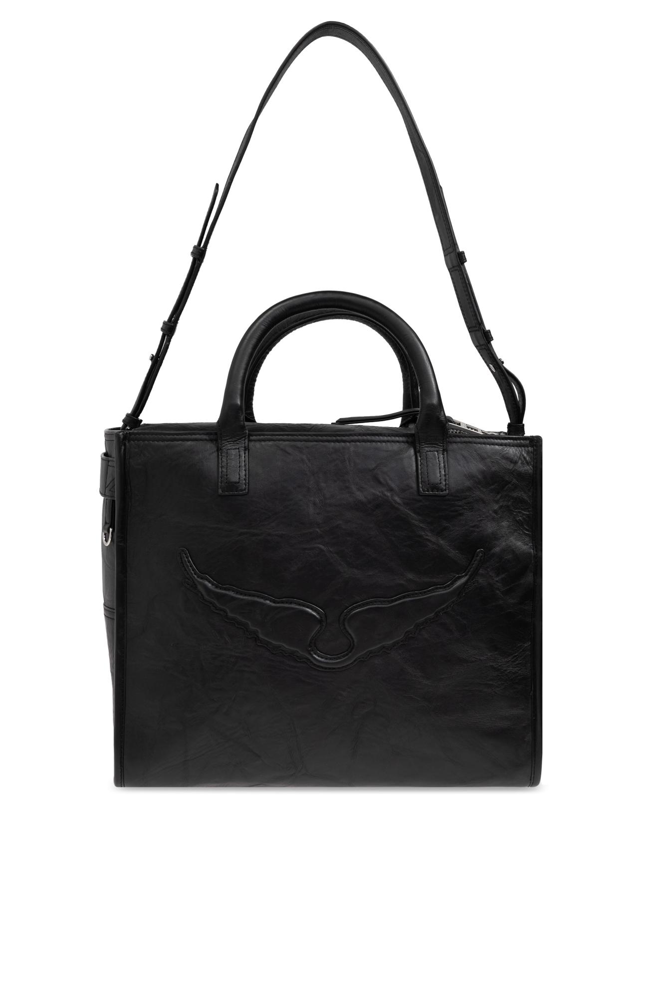 トートバッグ Angel Wings Shopper Bag - Zadig & Voltaire - Leather - Black 23783153_54723885_1000.jpg