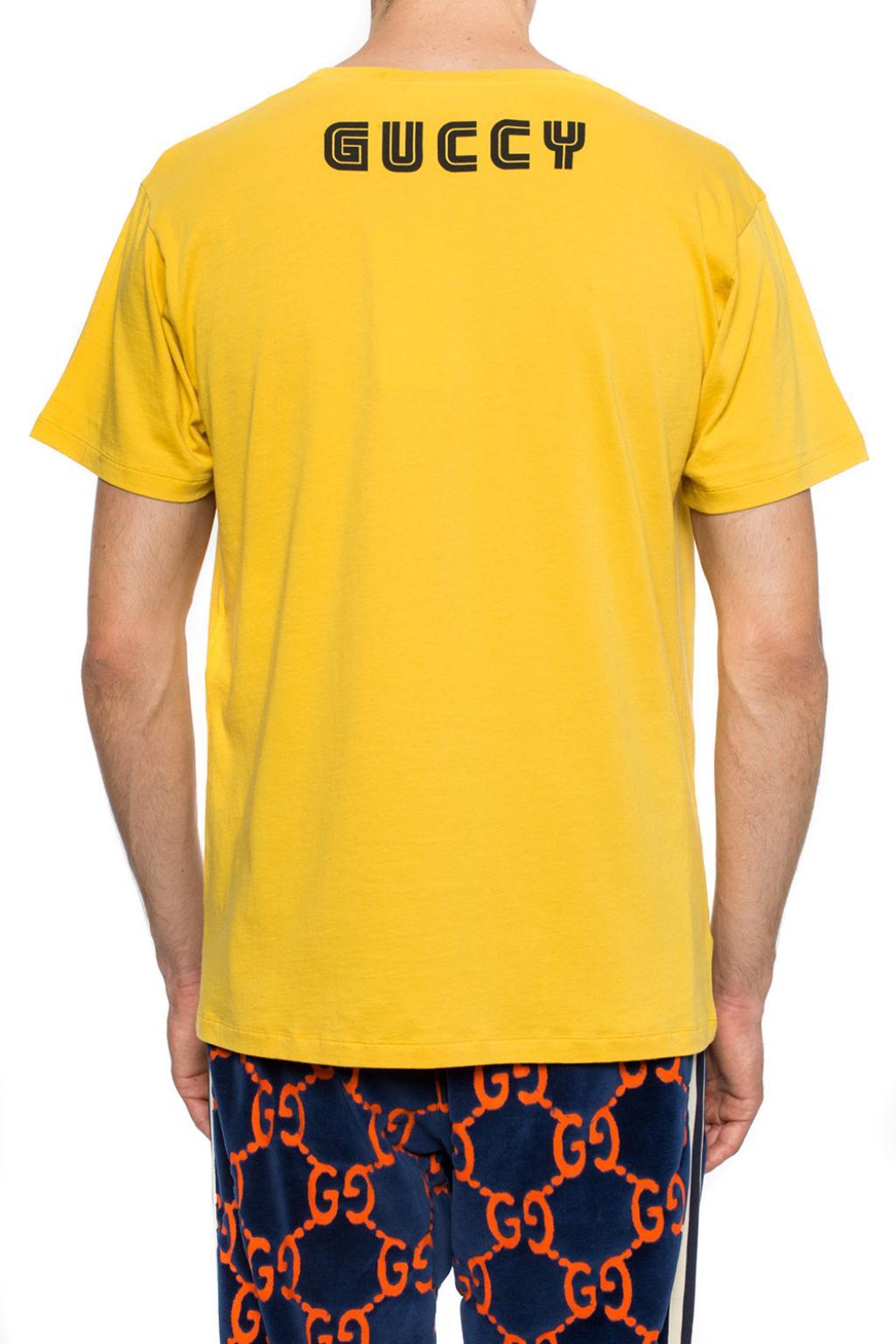 Gucci Elton John Print T-shirt in Yellow & Orange (Yellow) for Men - Lyst