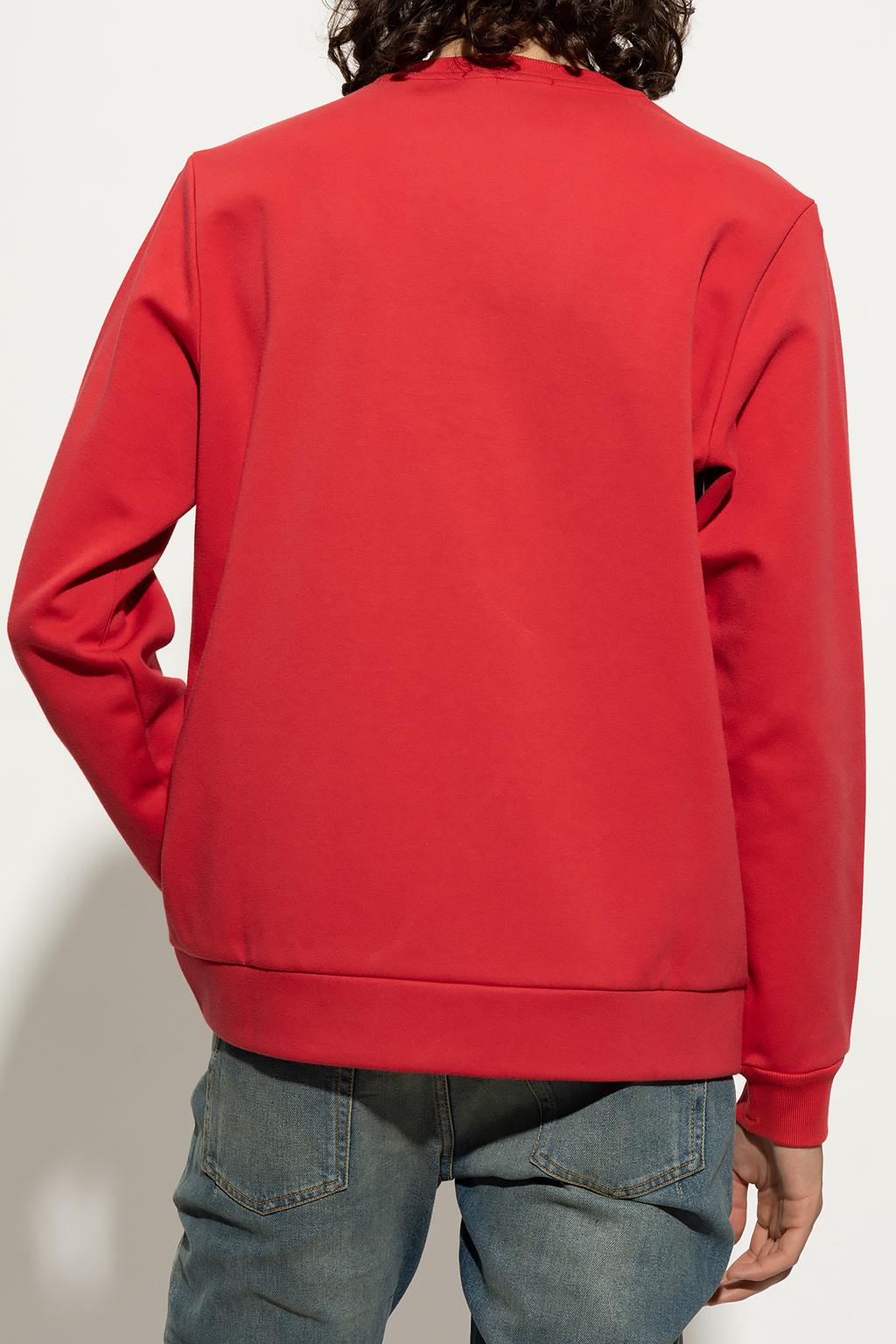 Stone Island Cotton Sweatshirt With Logo in Red for Men | Lyst