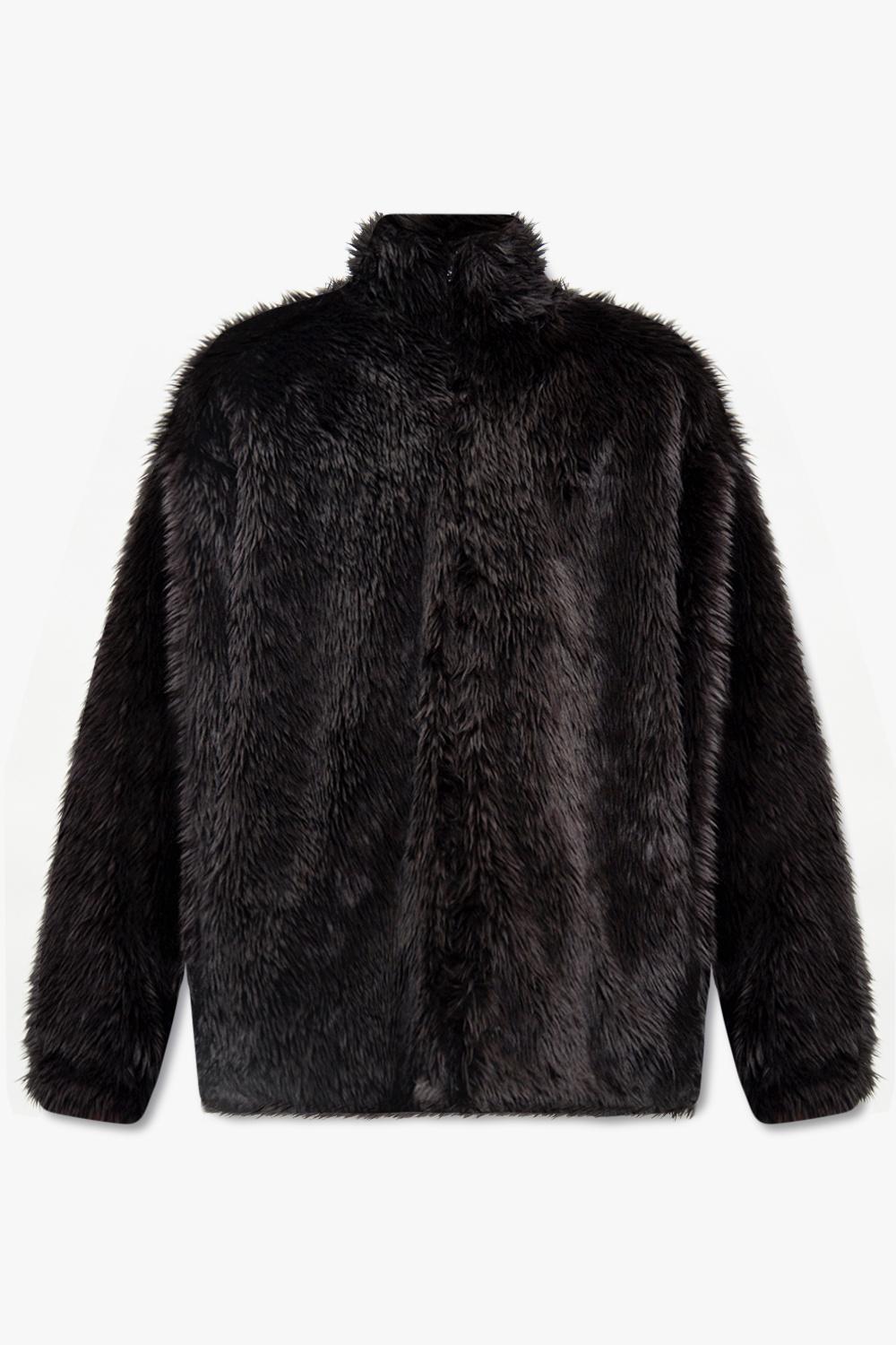 balenciaga fur jacket