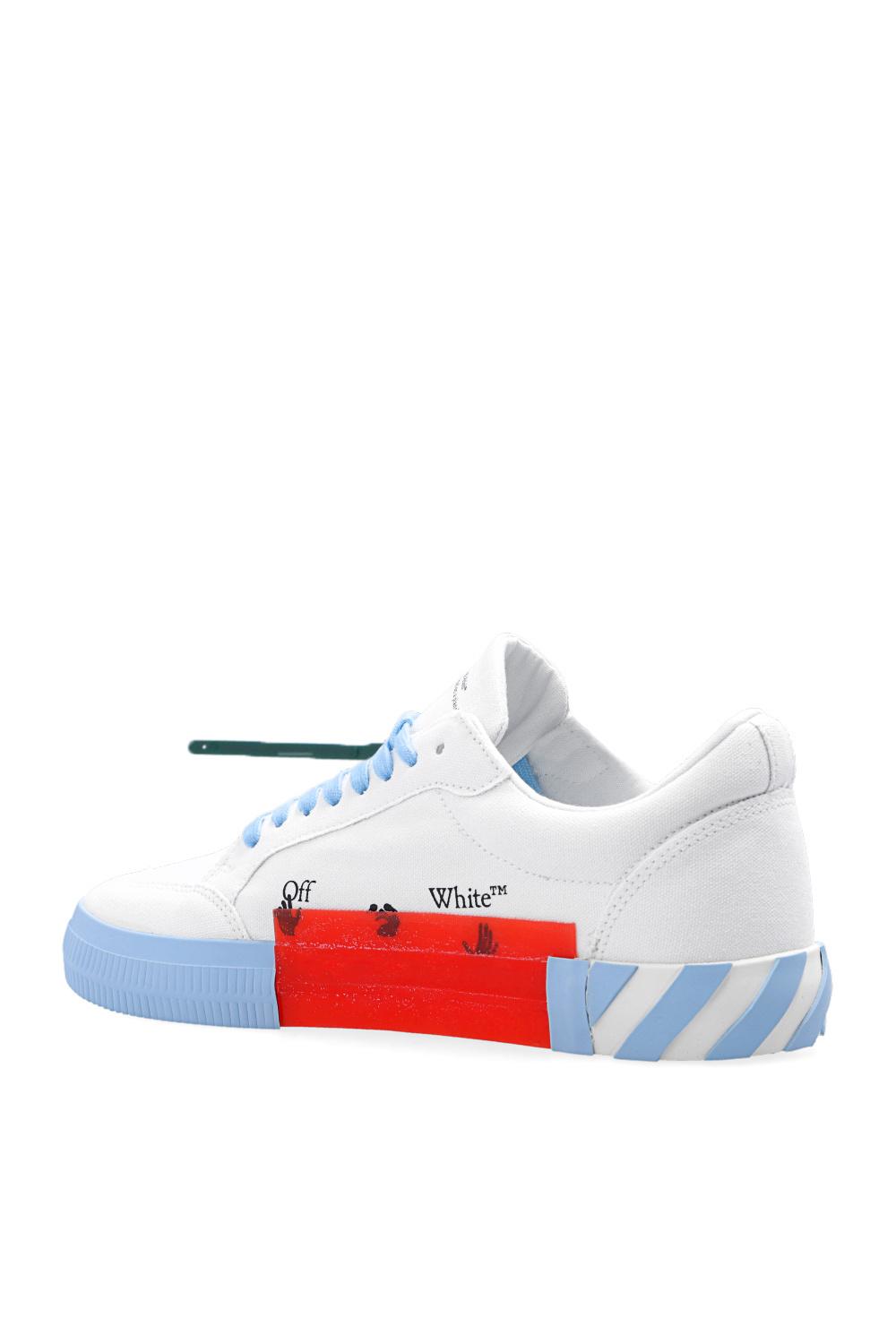 Off-White c/o Virgil Abloh 'low Vulcanized' Sneakers in Blue for Men | Lyst