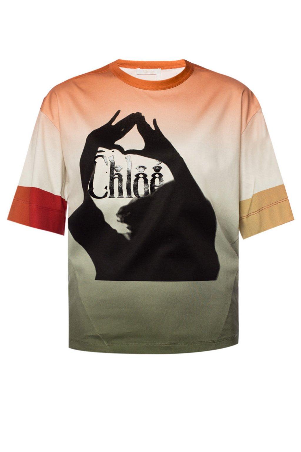 chloe logo t shirt