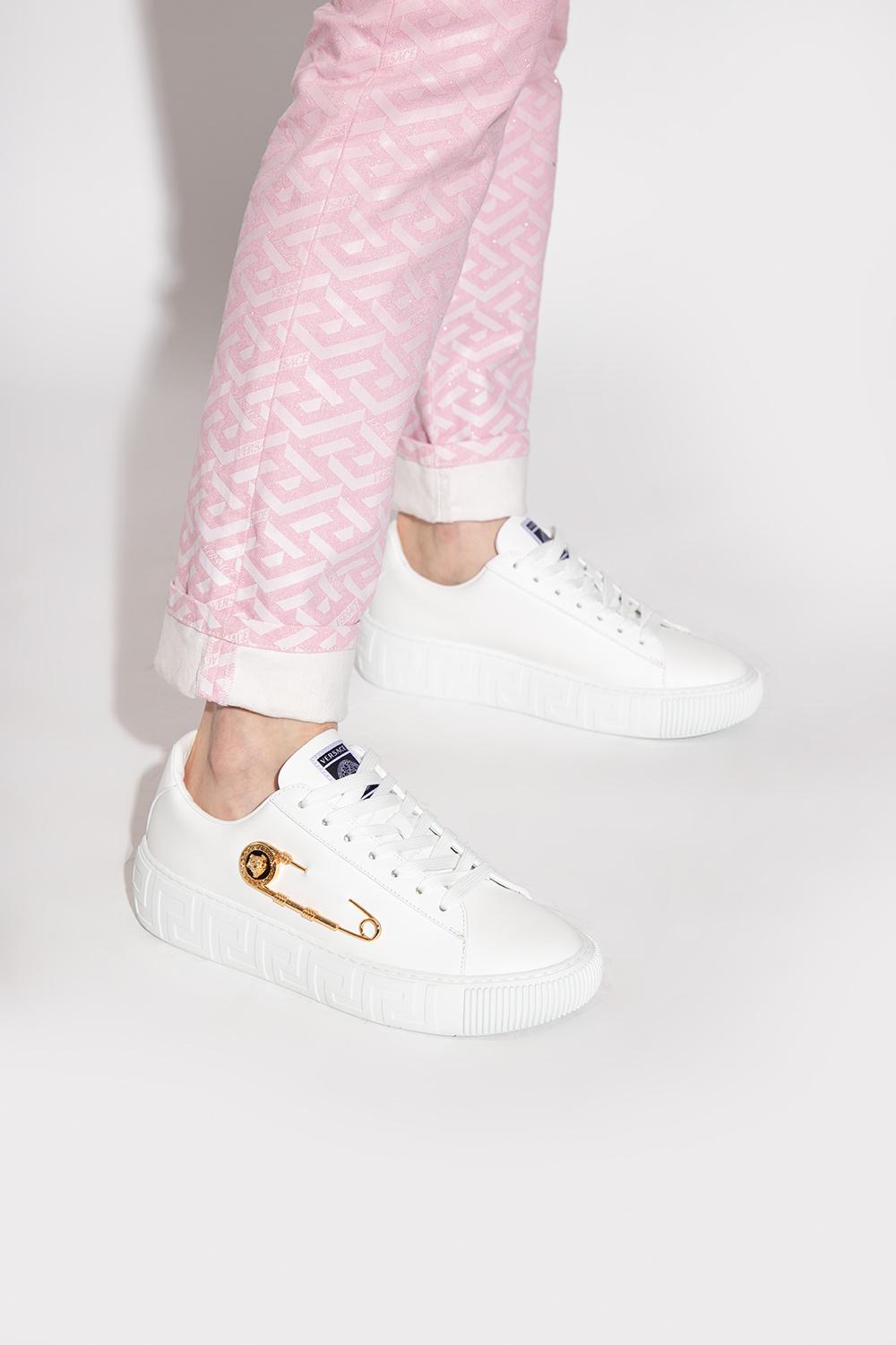 VERSACE 🇮🇹 WOMEN'S WHITE LEATHER COMFORT FASHION SNEAKERS – Euro Shoes  Emporium
