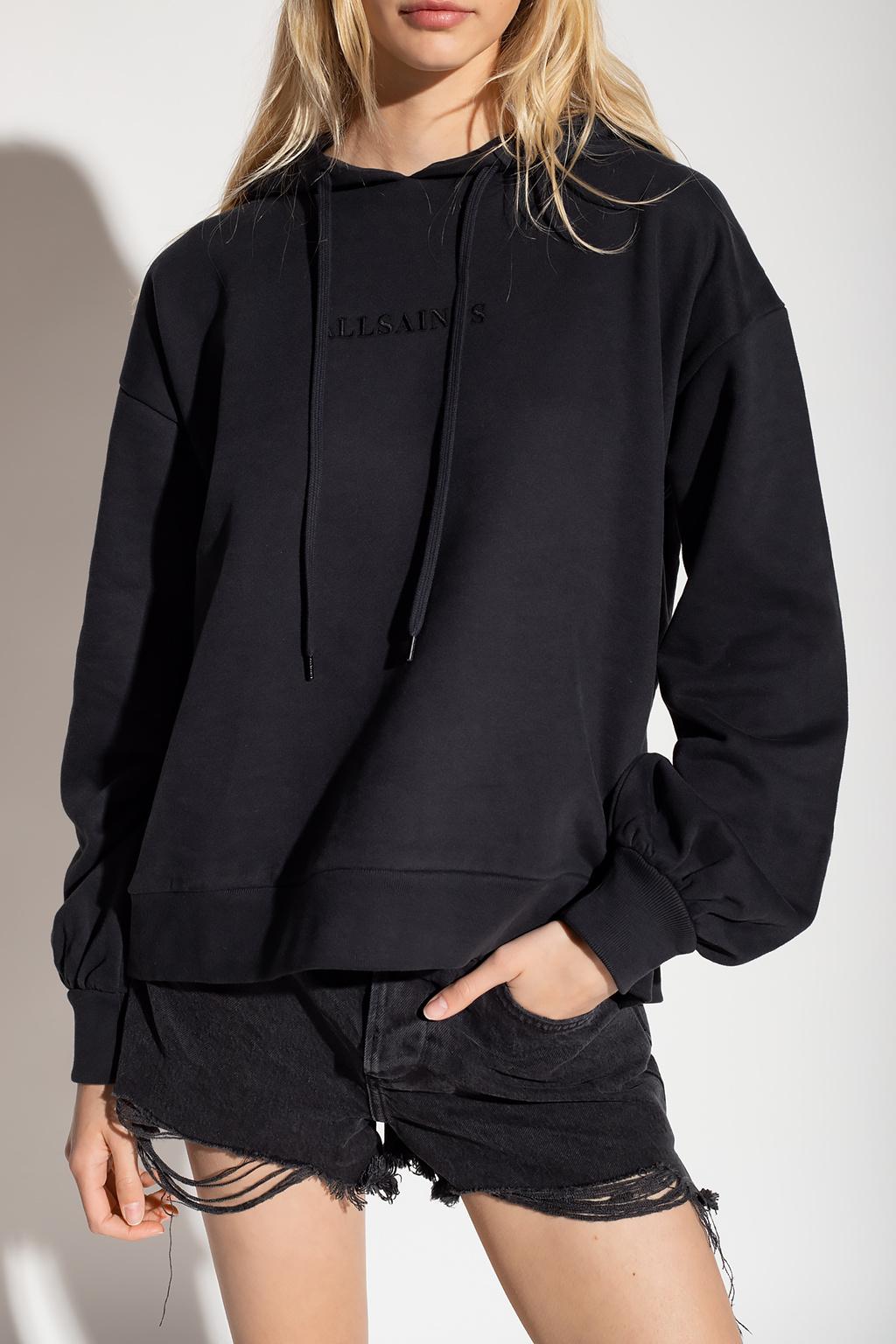 All saints online embroidered hoodie