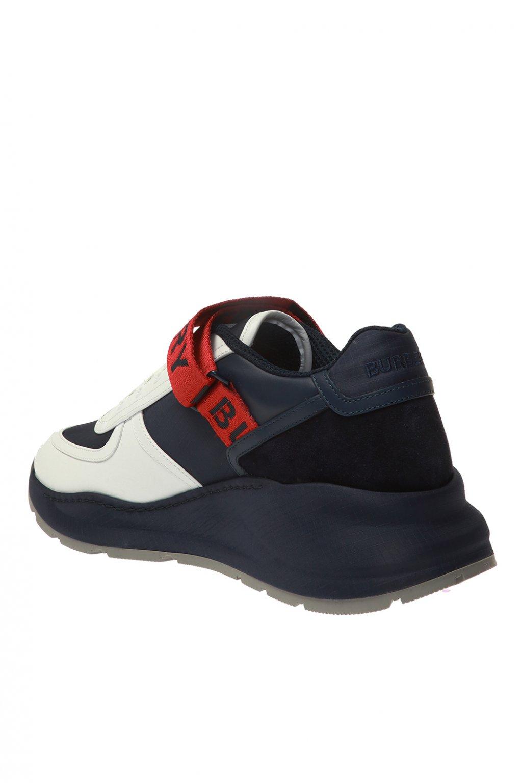 blue burberry trainers