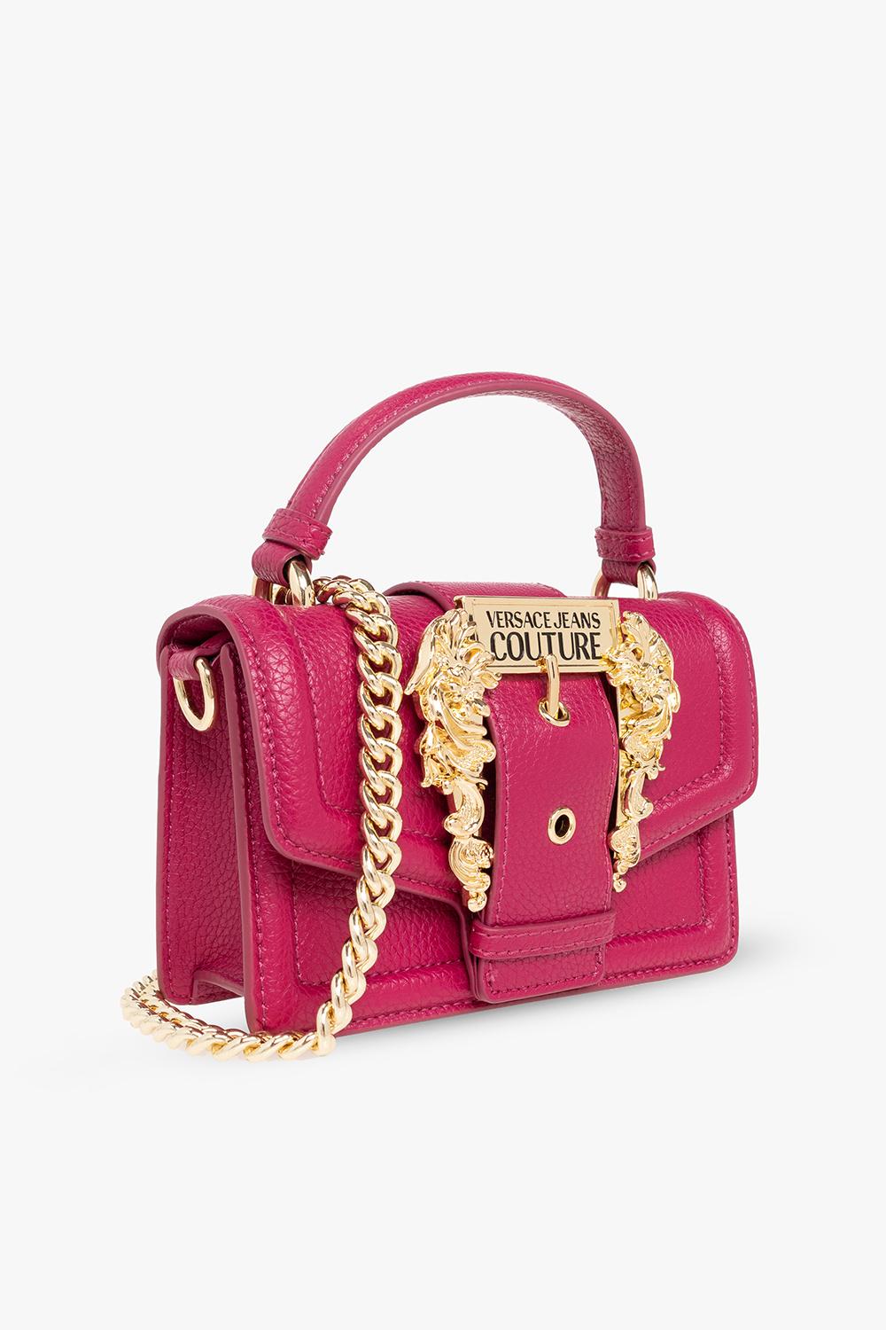 Versace Jeans Couture Shoulder Bag With Decorative Buckle in Pink | Lyst