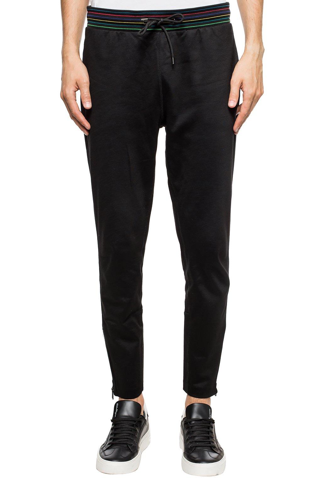 PS by Paul Smith Cotton Tapered Leg Sweatpants in Black for Men - Lyst