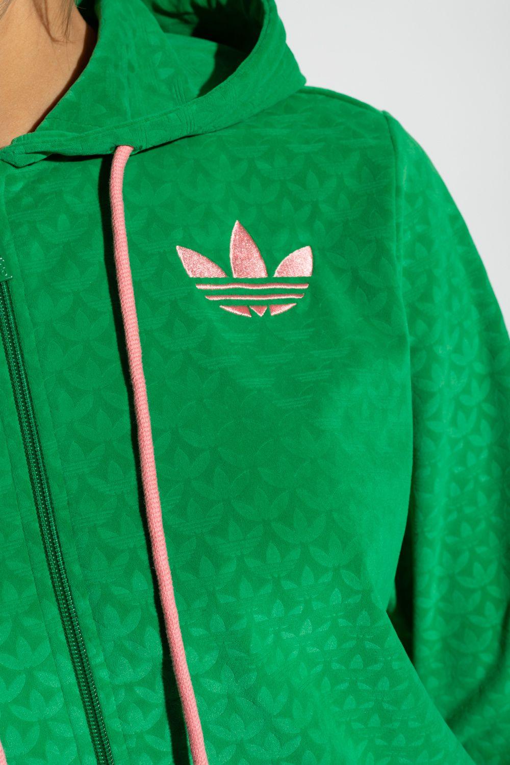 adidas Originals Hoodie With Logo in Green | Lyst