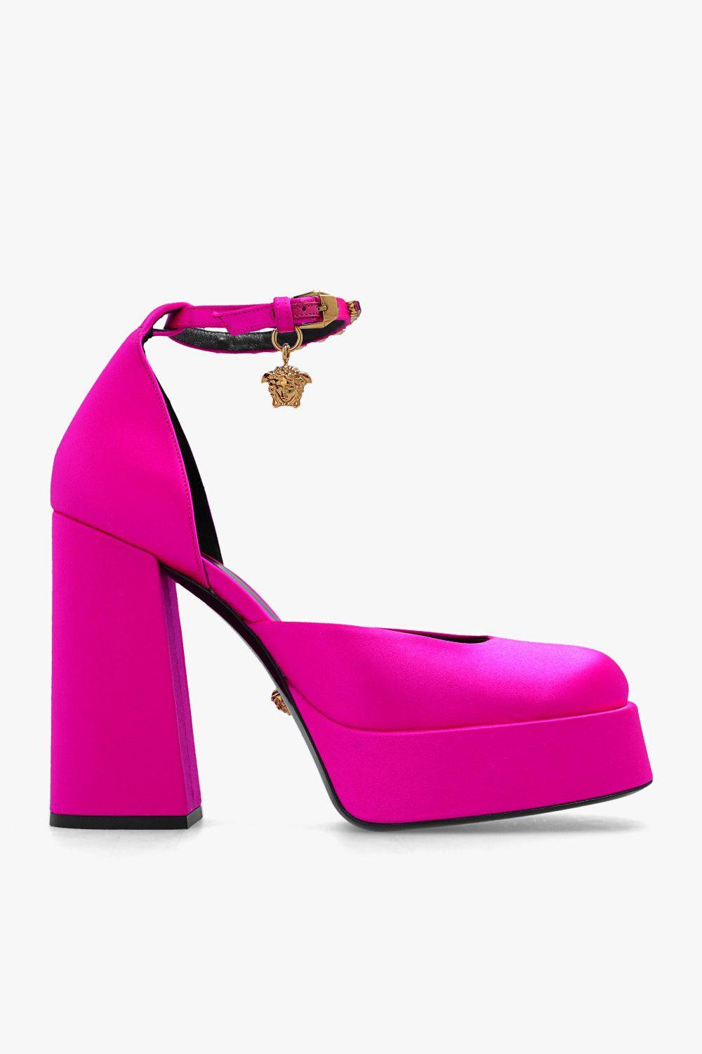 Versace 'aevitas' Platform Pumps in Pink Lyst