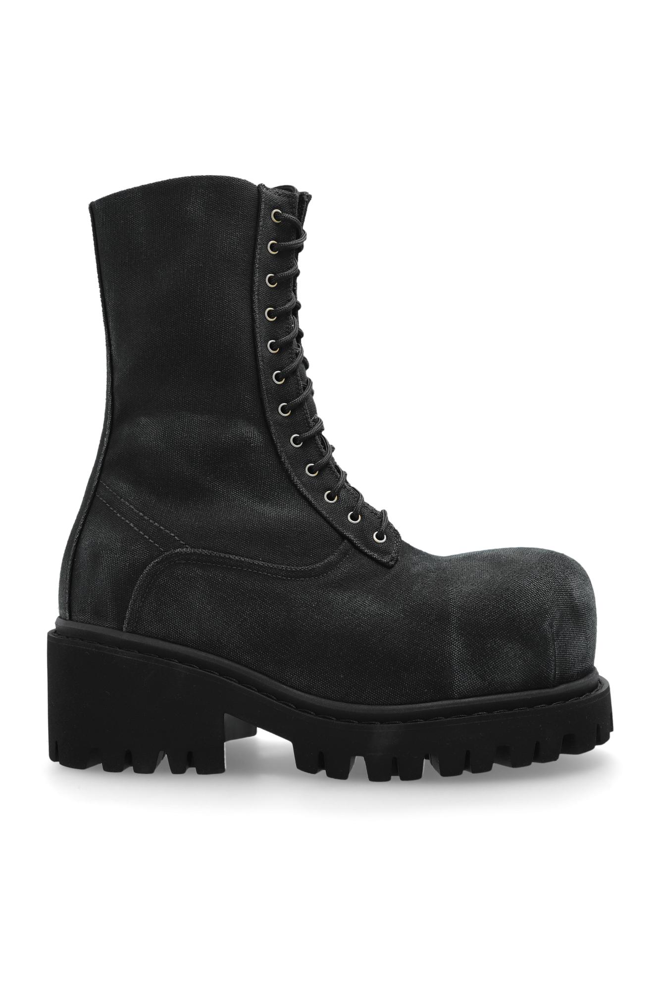 Balenciaga Boots Stomper in Black | Lyst UK