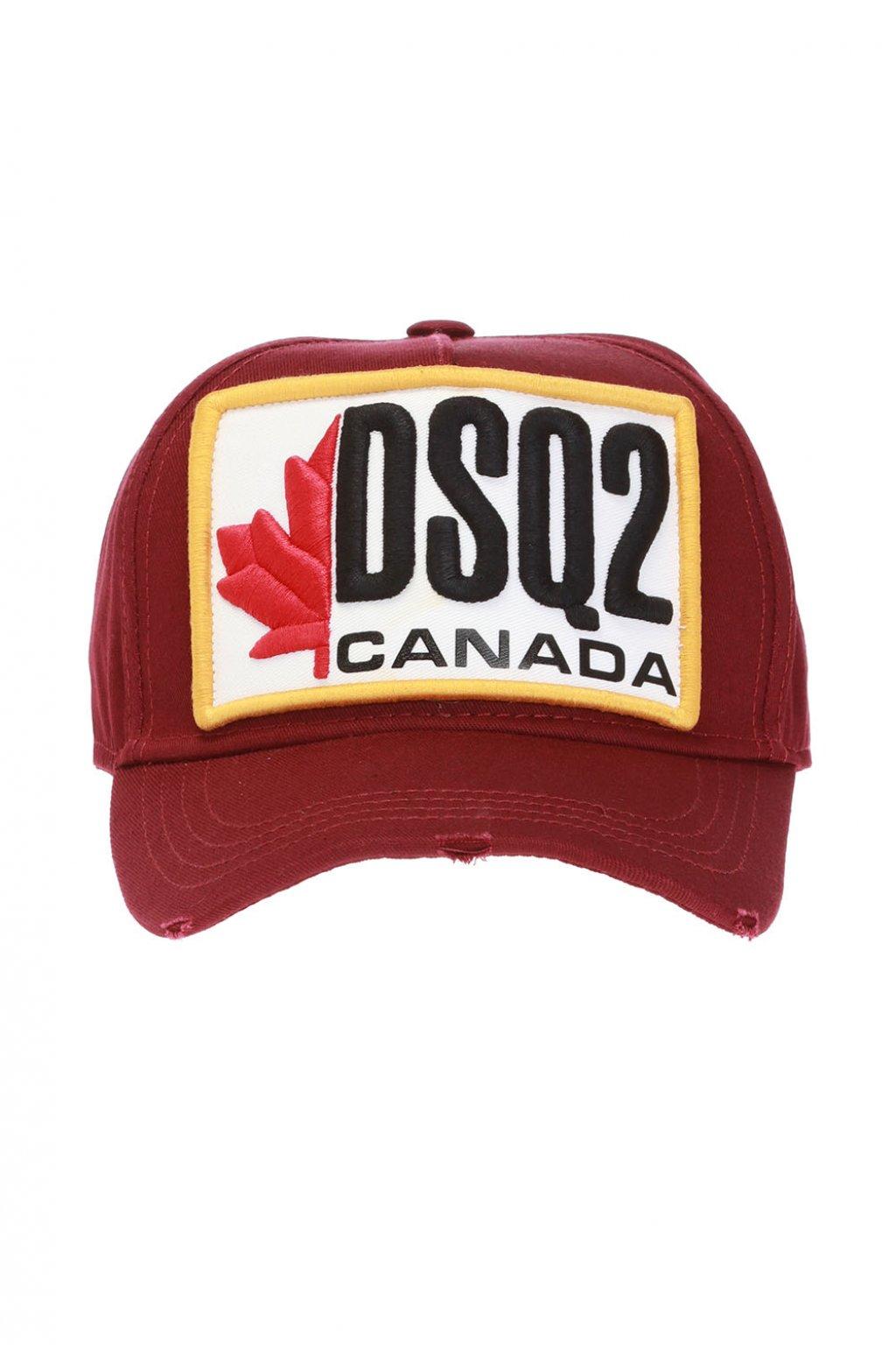 burgundy dsquared cap