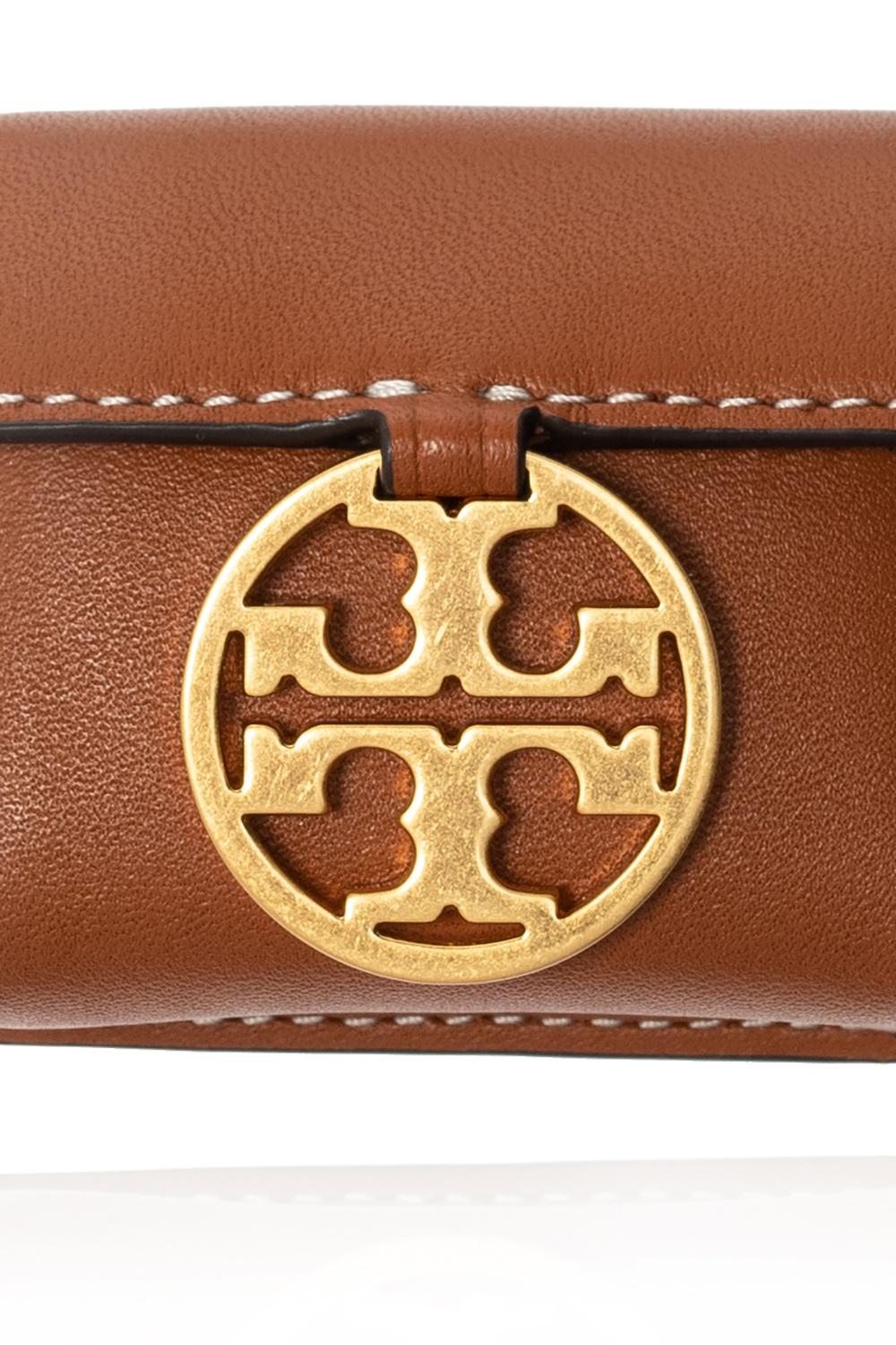 Tory Burch Leather Miller Case For Airpods | Lyst