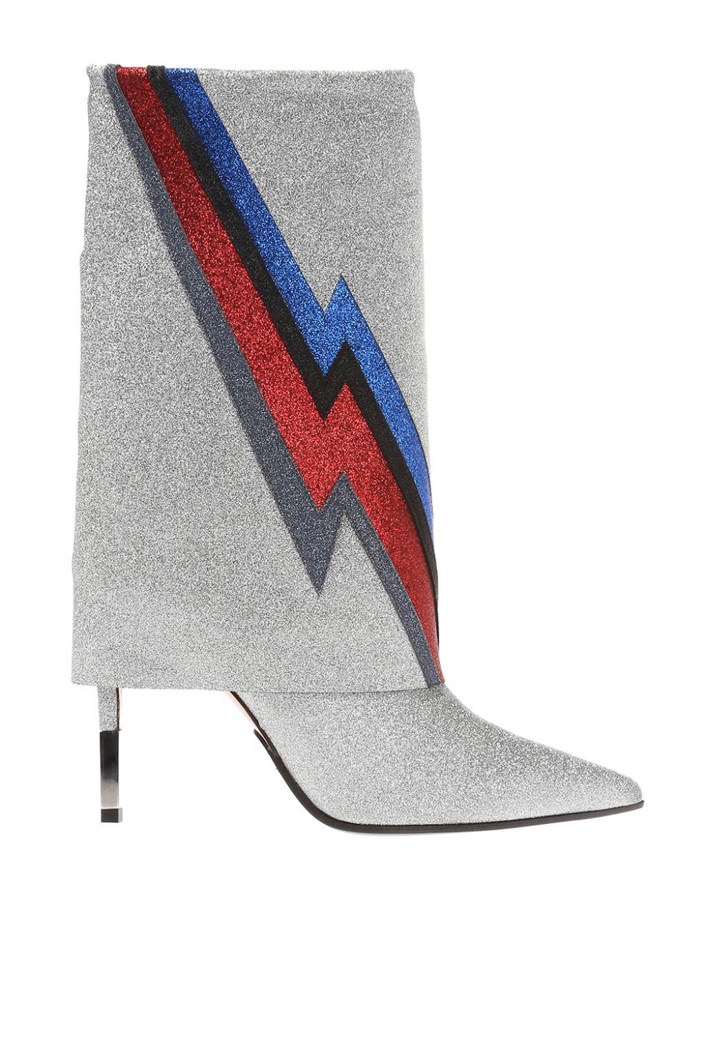 balmain glitter boots