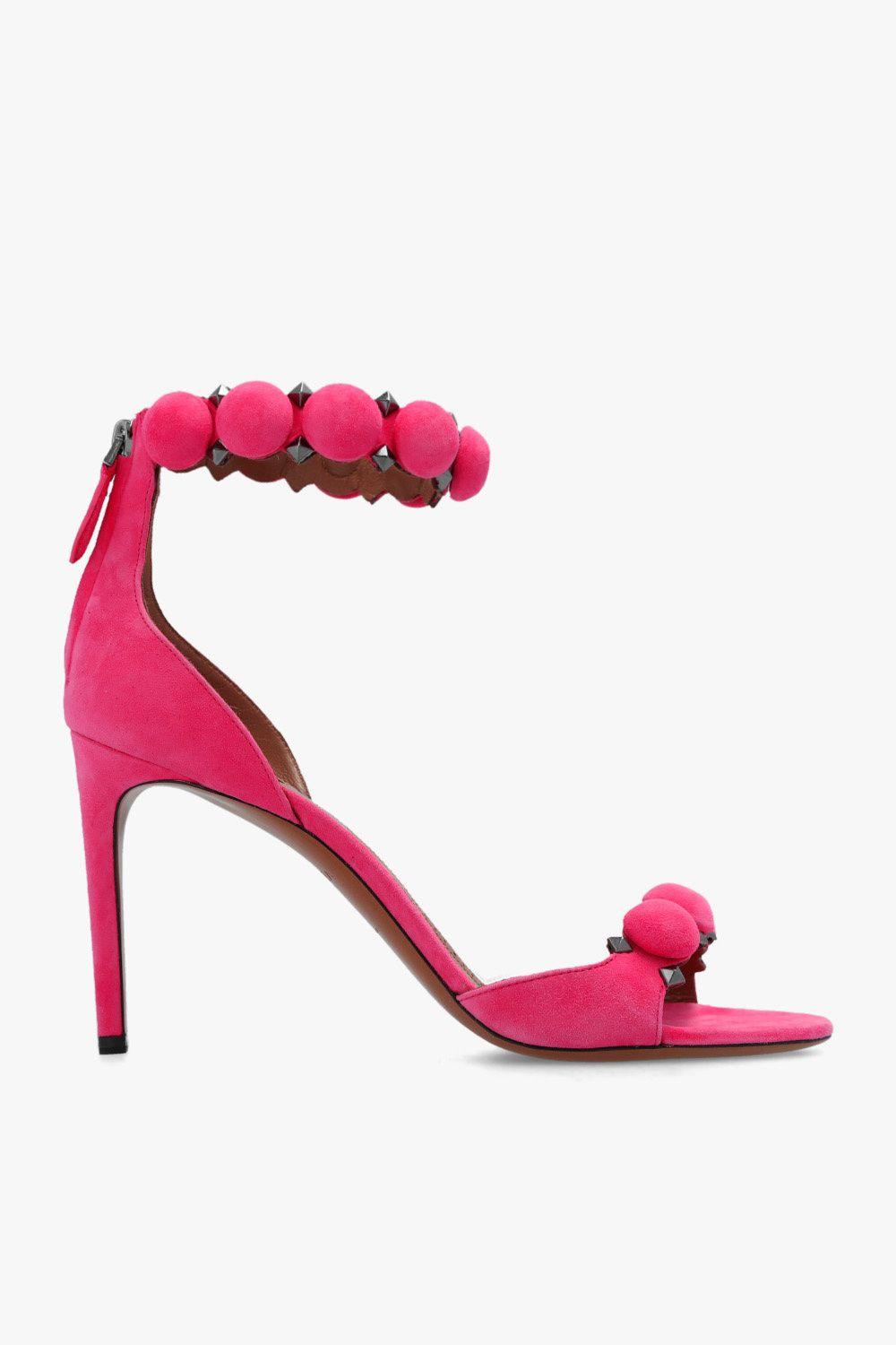 Alaïa 'la Bombe' Sandals in Pink | Lyst