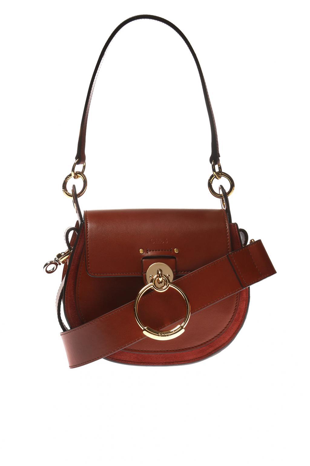 Chloé 'tess' Shoulder Bag in Brown - Lyst