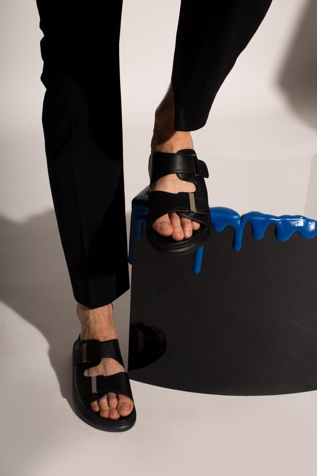 Alexander McQueen 'hybrid' Platform Slides in Black for Men | Lyst