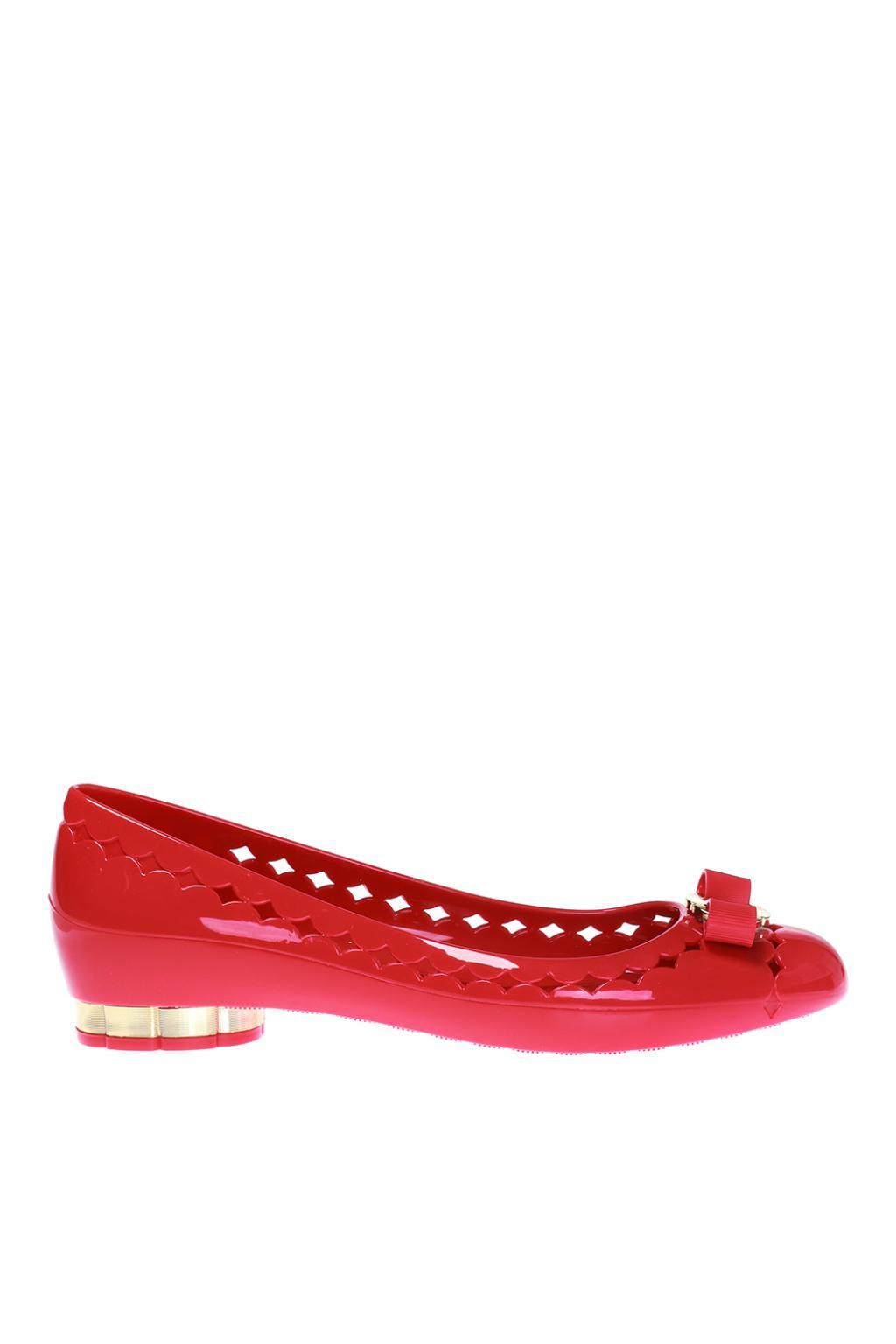 ferragamo jelly ballet flat