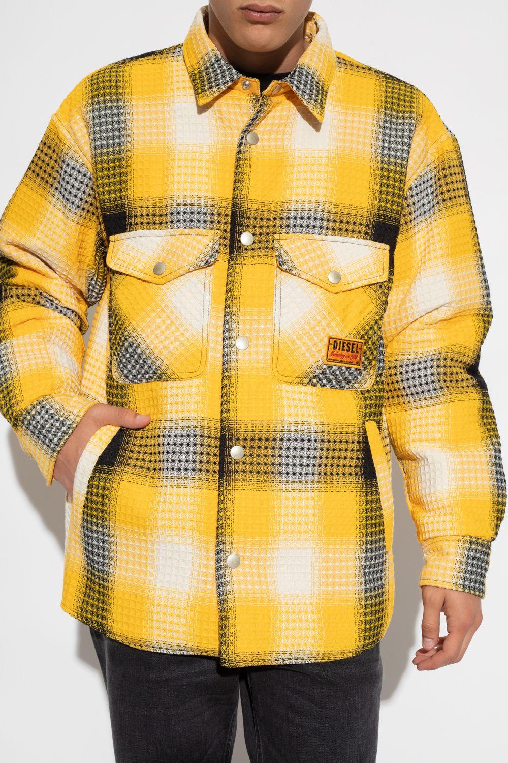 DIESEL 'j-petter' Reversible Jacket in Yellow for Men | Lyst