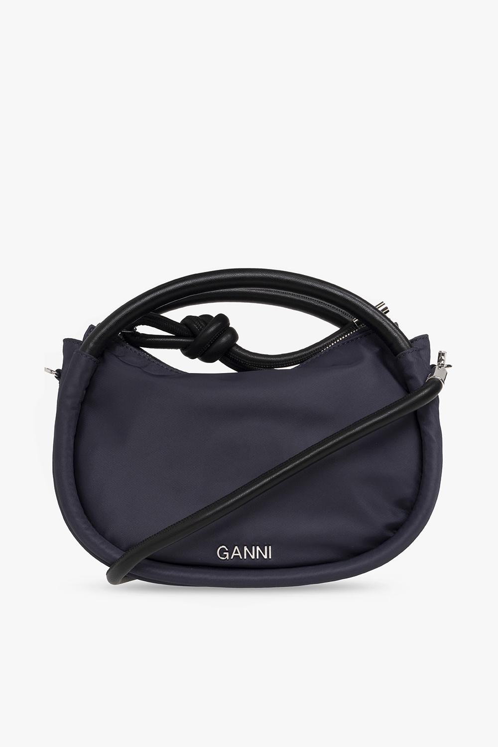 Ganni 'knot Mini' Shoulder Bag in Black | Lyst