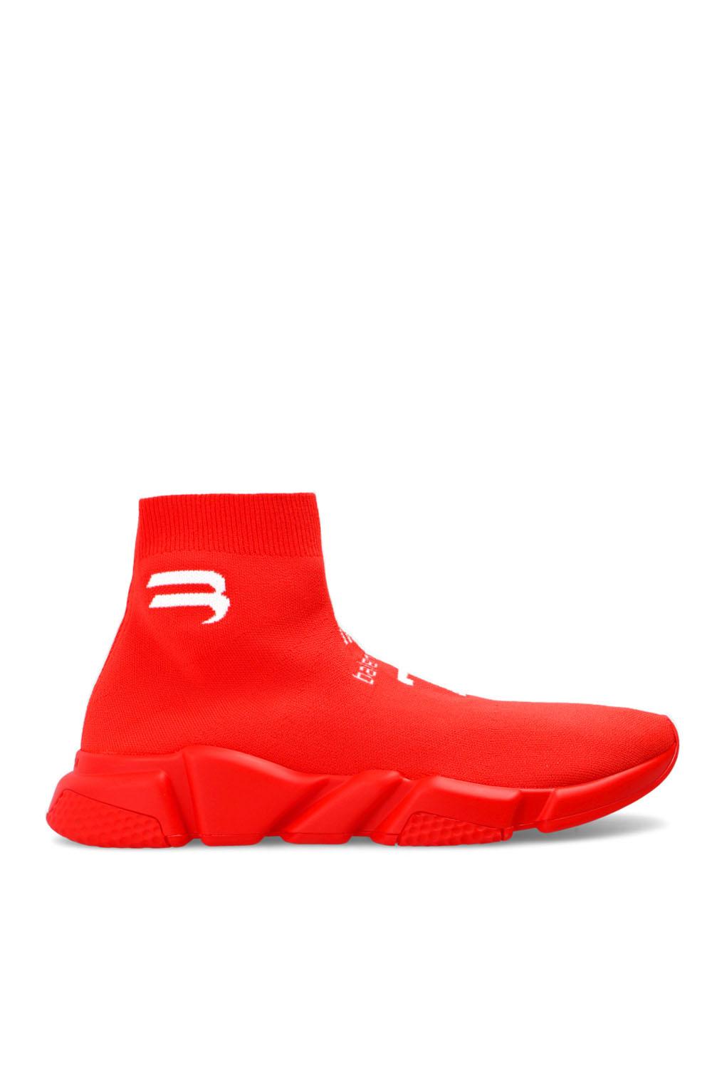 Balenciaga 'speed Lt Sock Sneakers in Red - Lyst