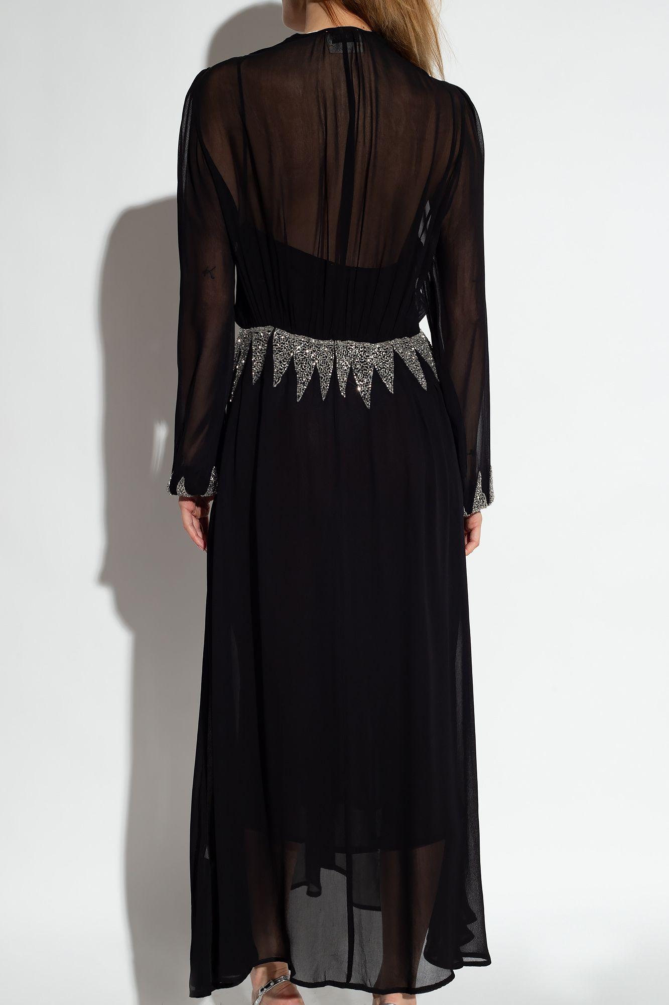 Forte Forte V-neck bead-embellished Dress - Farfetch