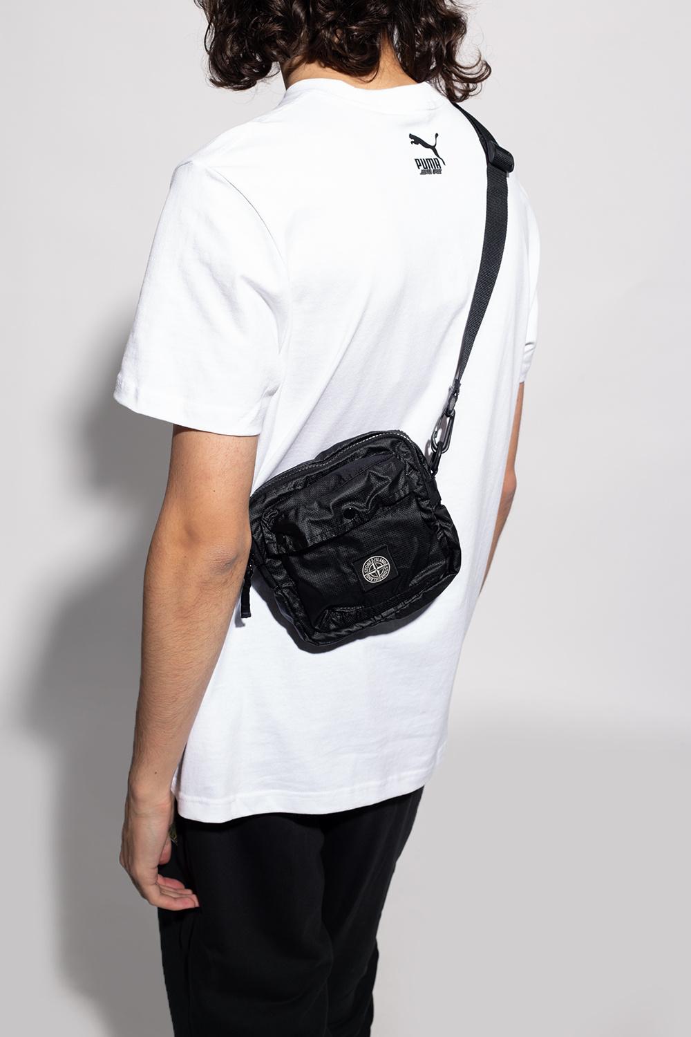 Stone Island Shoulder Bag With Logo in Black for Men | Lyst UK