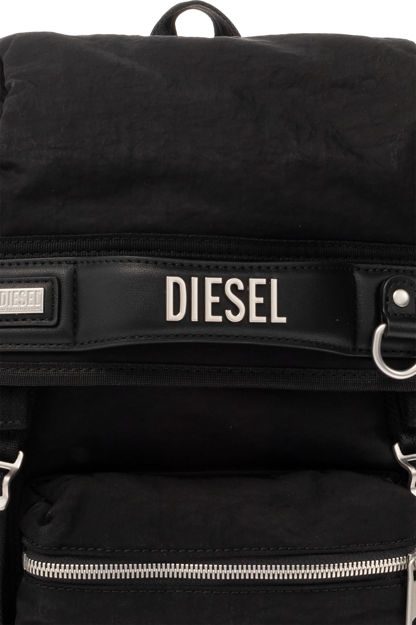 DIESEL 'logos' Backpack in Black for Men | Lyst DIESEL 'logos' Backpack in Black for Men | Lyst